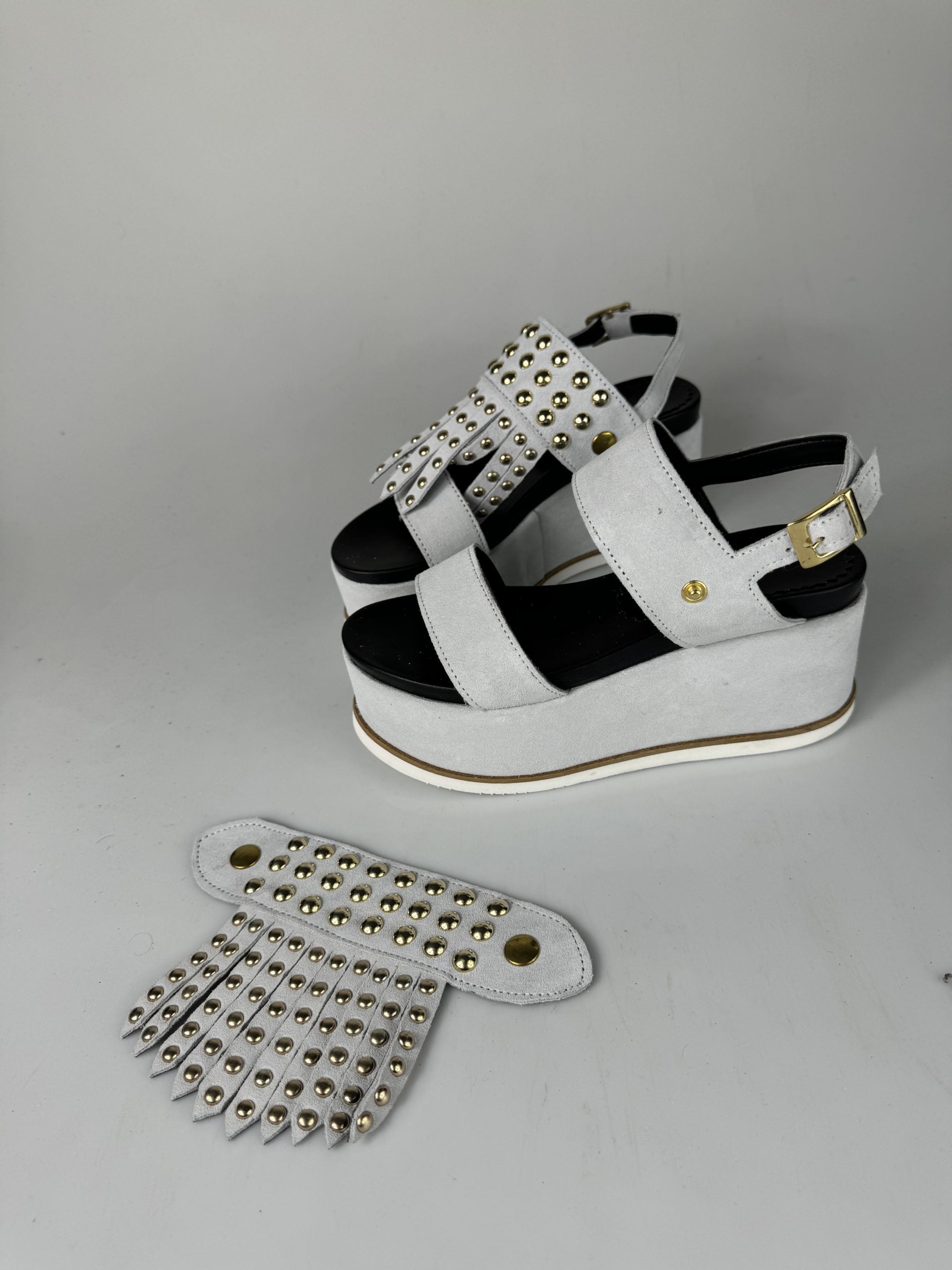 Pendientes plateados con forma de hielo de Holly51