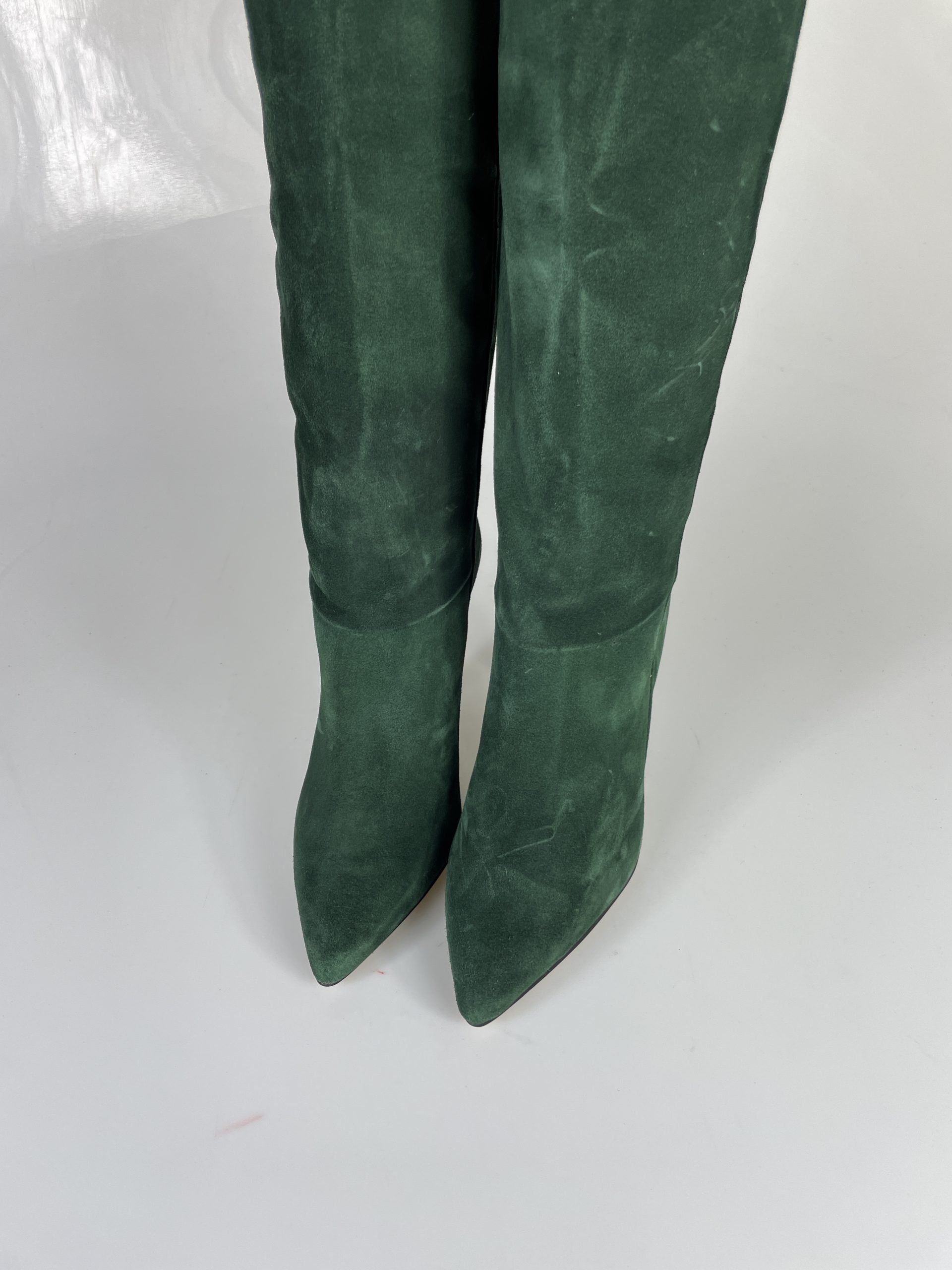 Cesare 1578 green suede