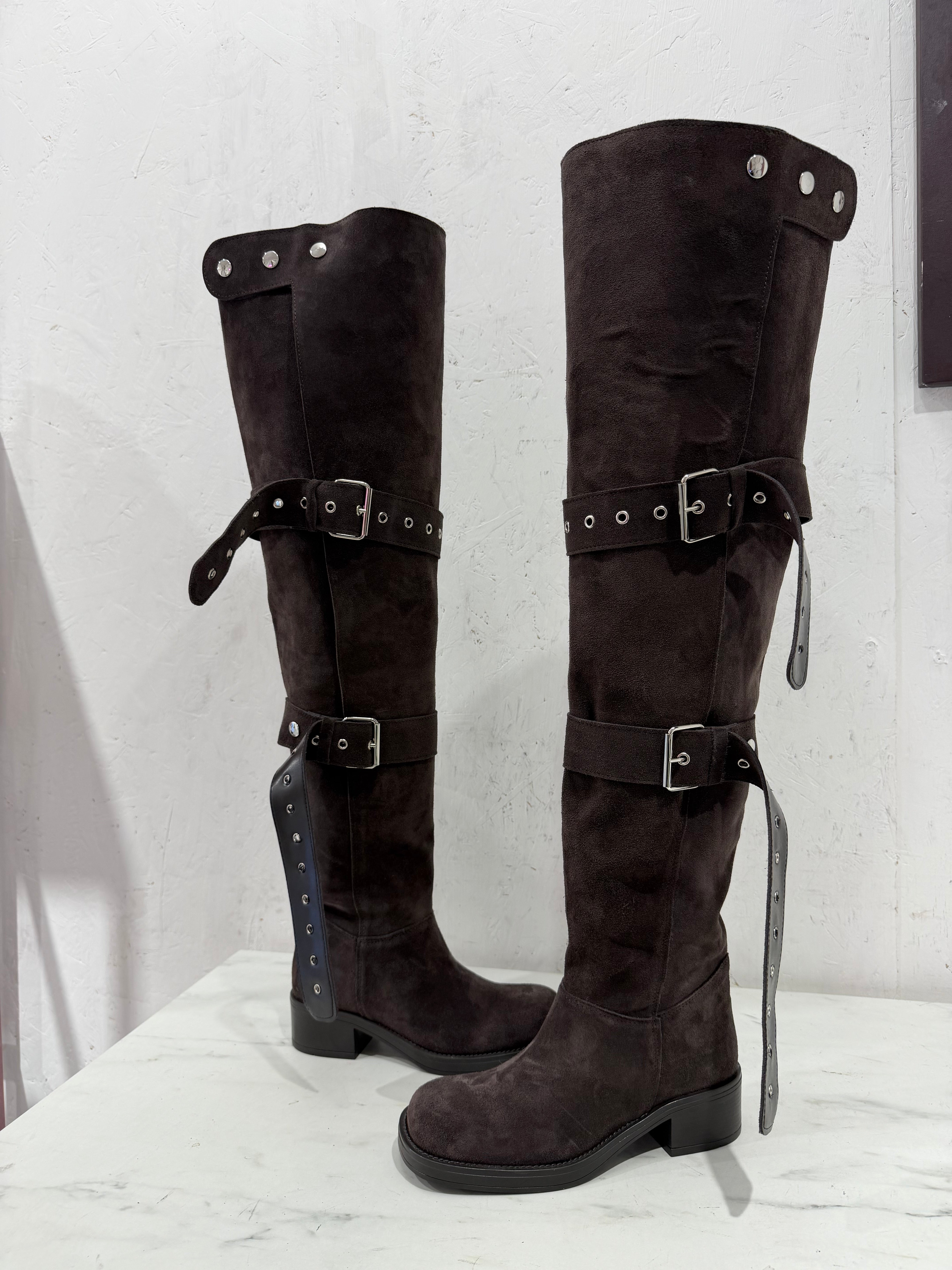 Stivale Hummer camoscio cioccolato