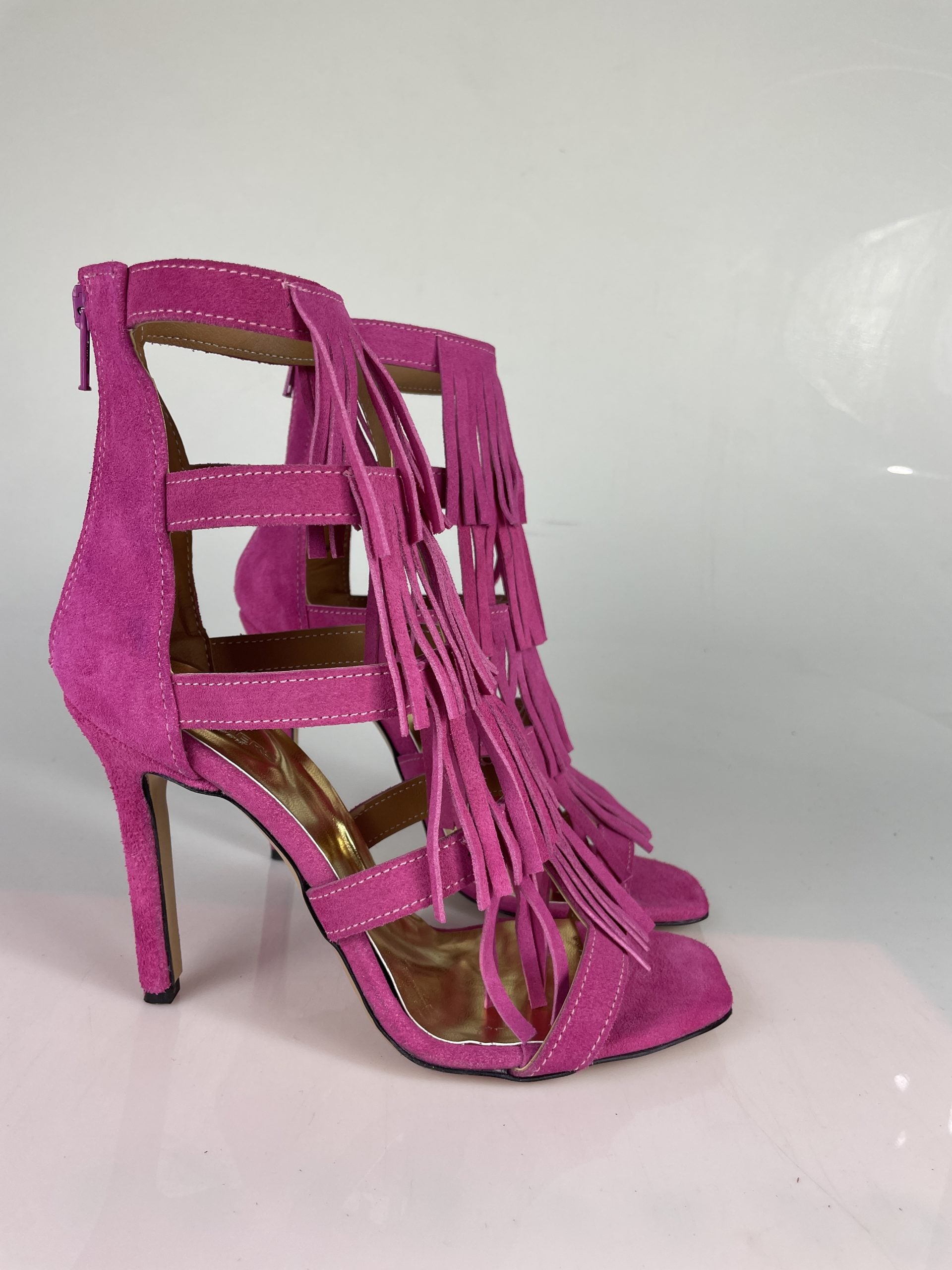 Aphrodite fuchsia suede