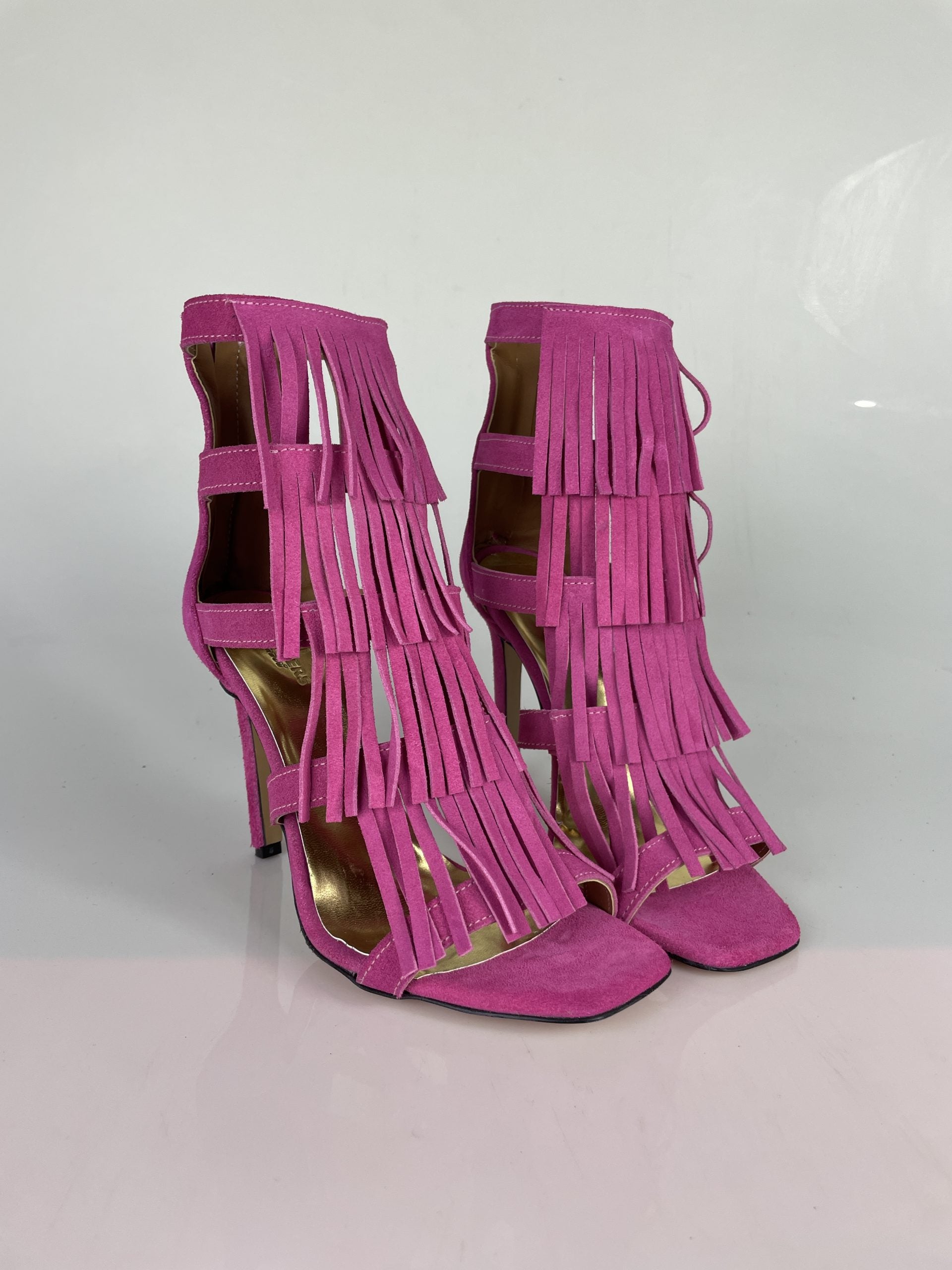 Aphrodite fuchsia suede