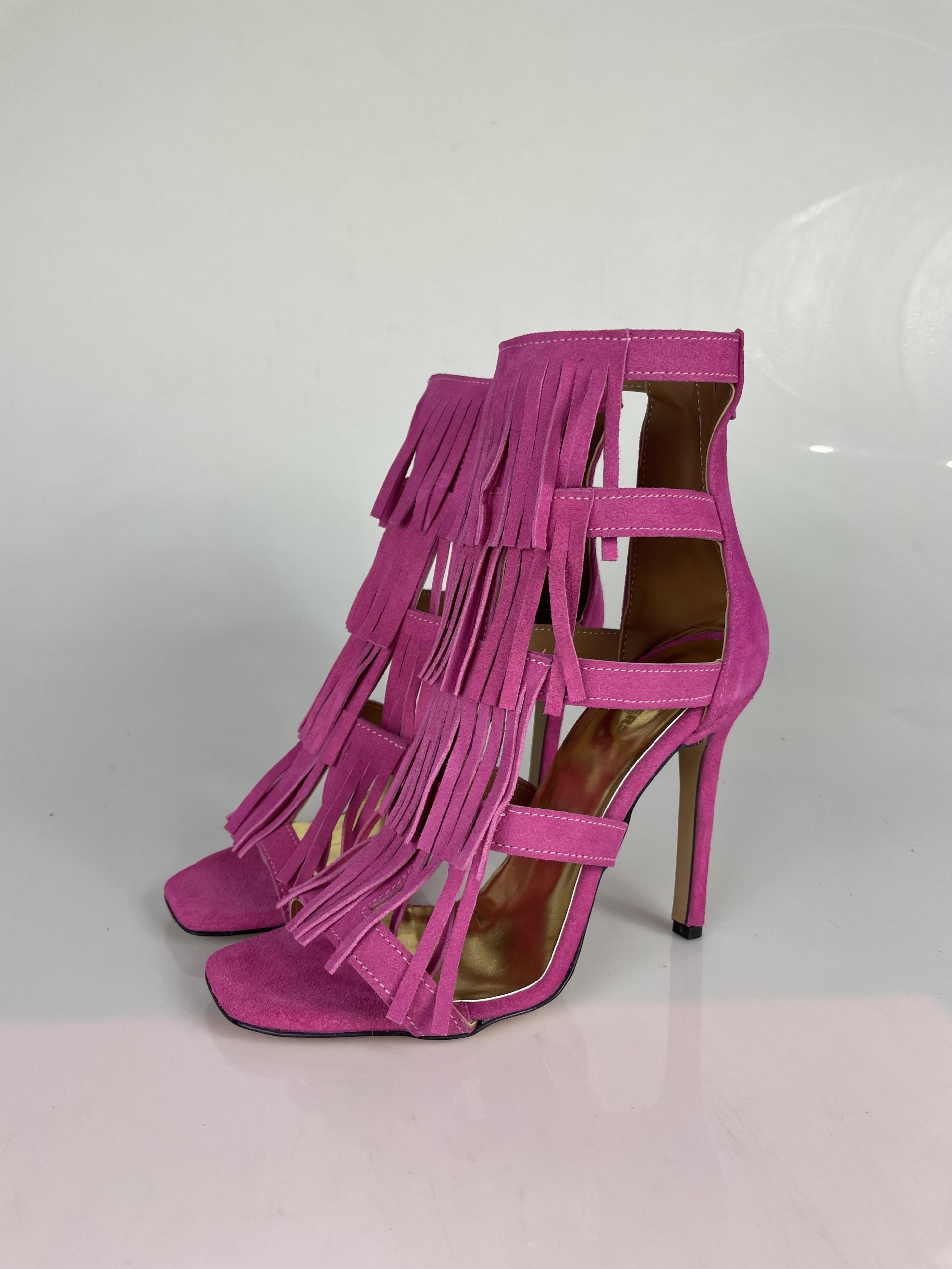 Aphrodite fuchsia suede