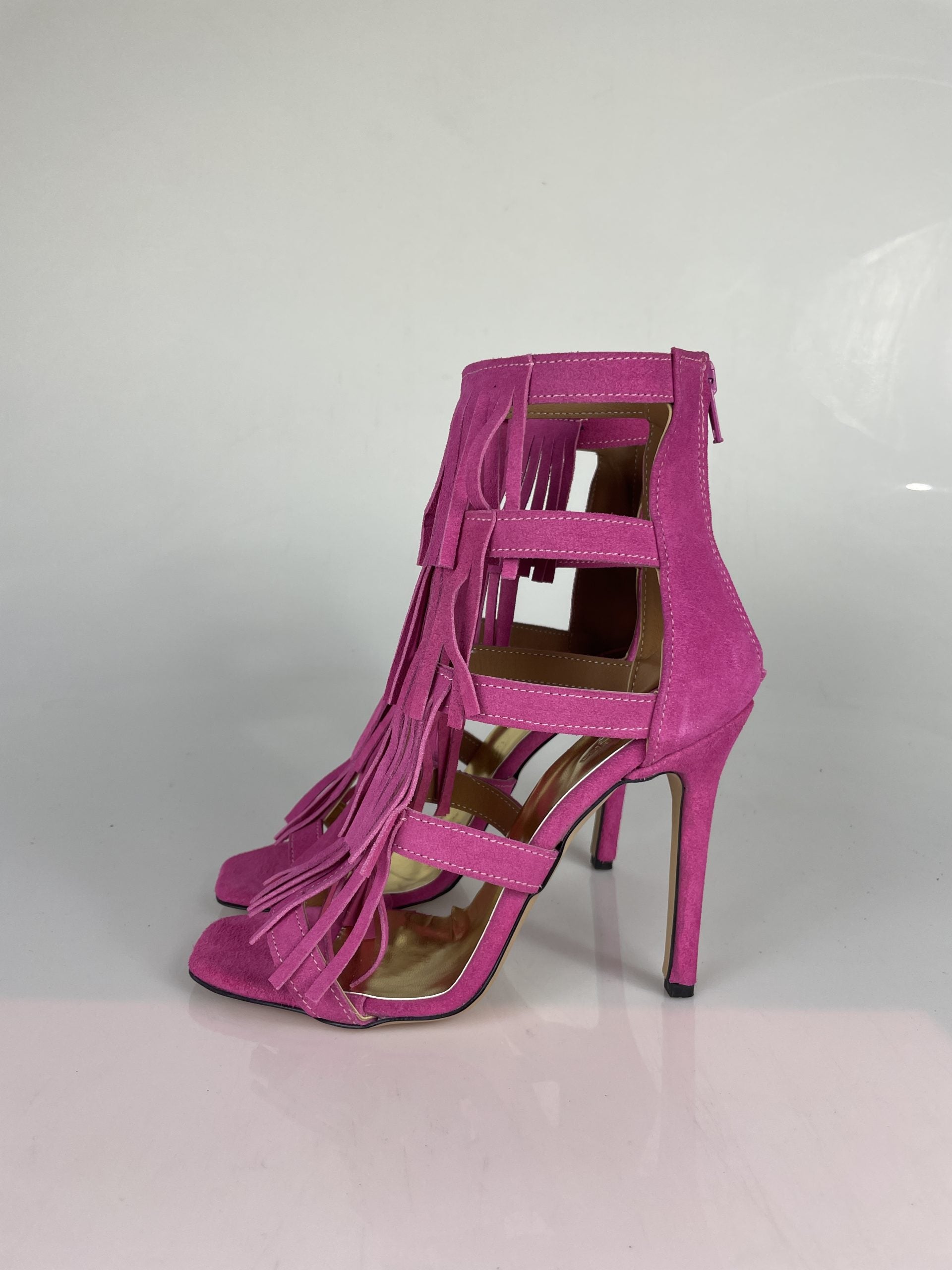 Aphrodite fuchsia suede