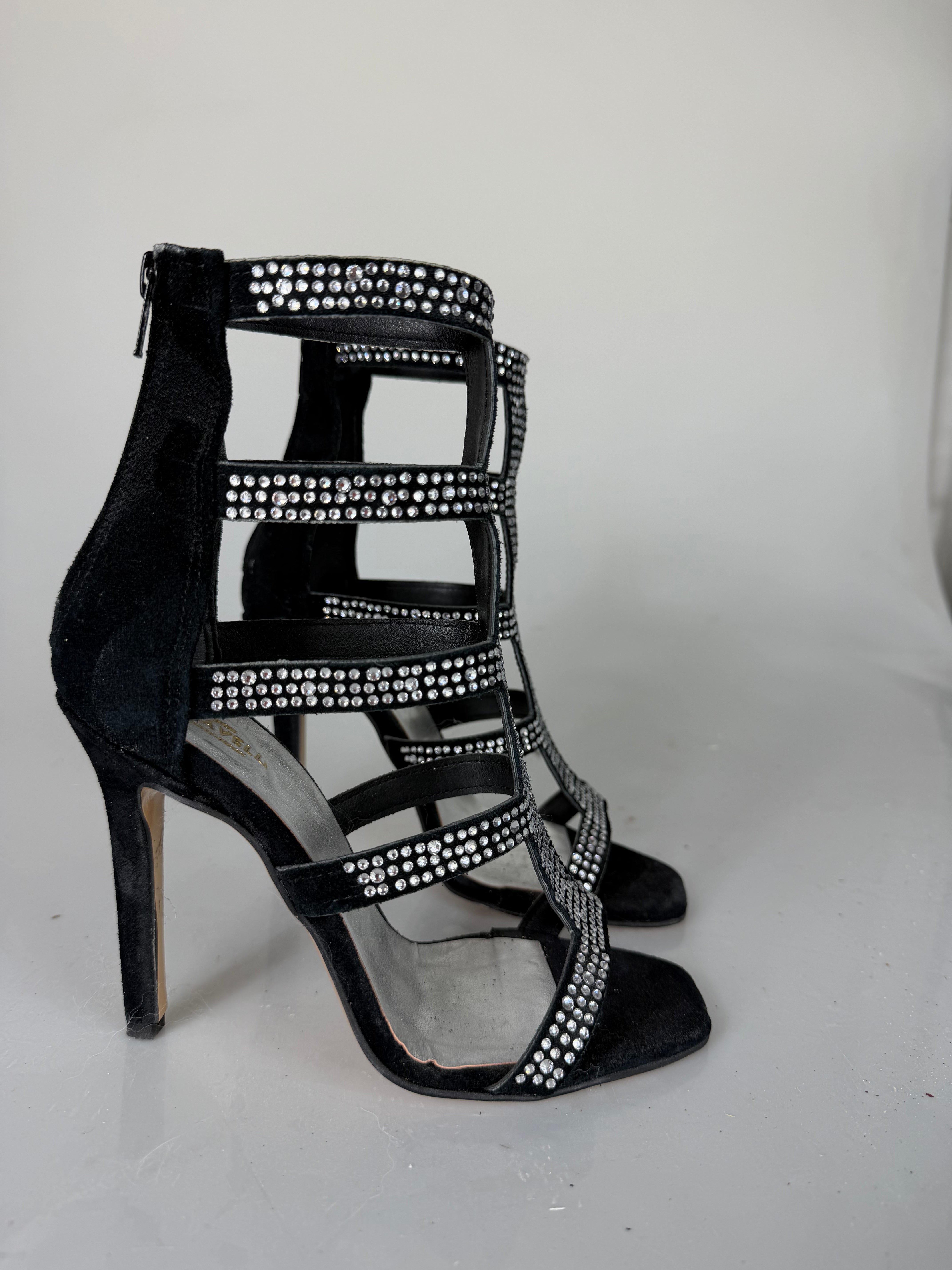 Sandalo gioiello cam nero