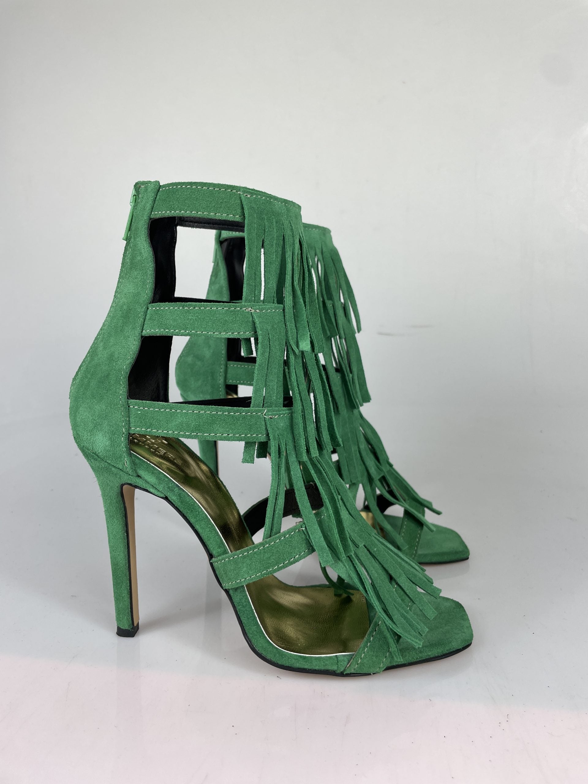 Aphrodite green suede