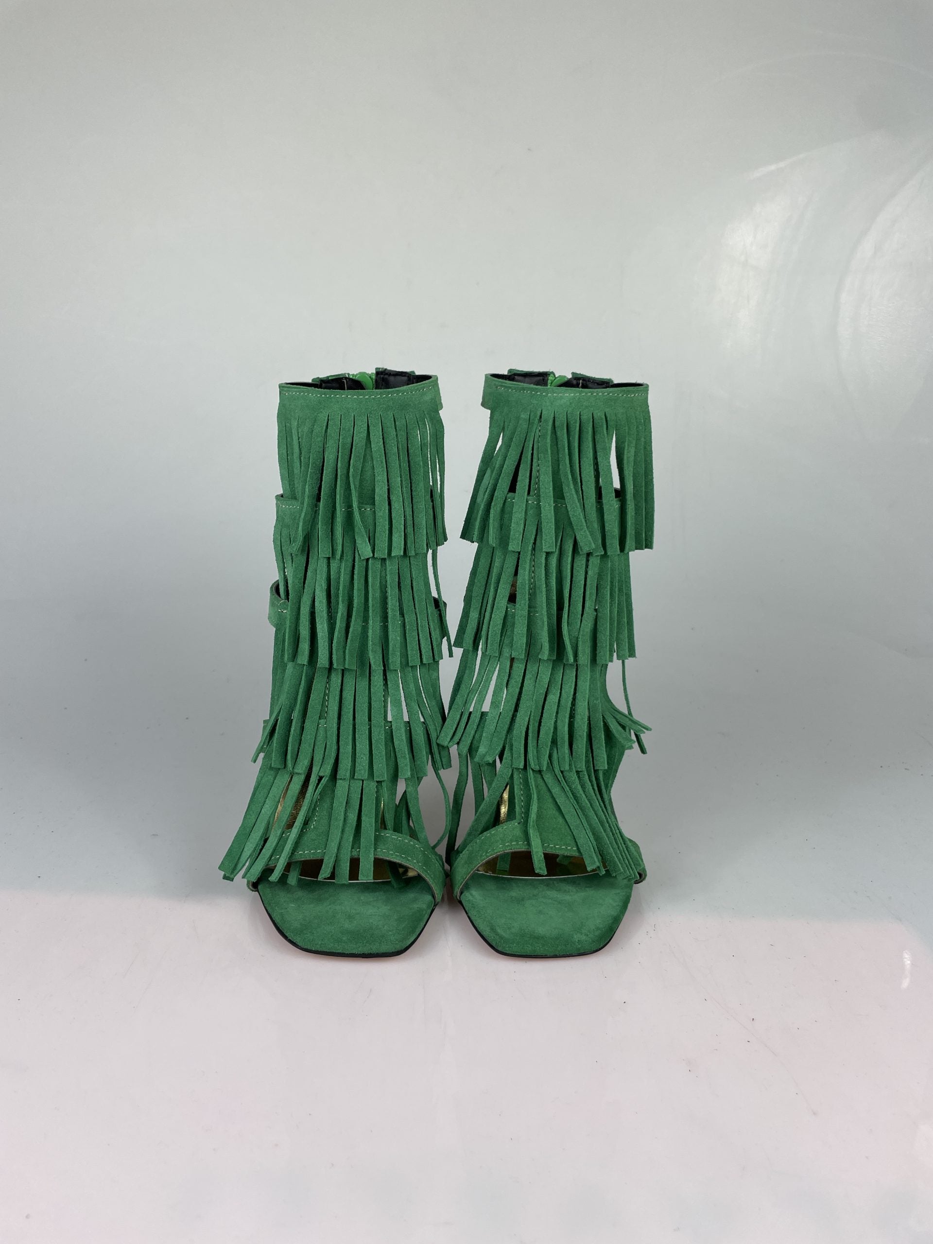 Aphrodite green suede