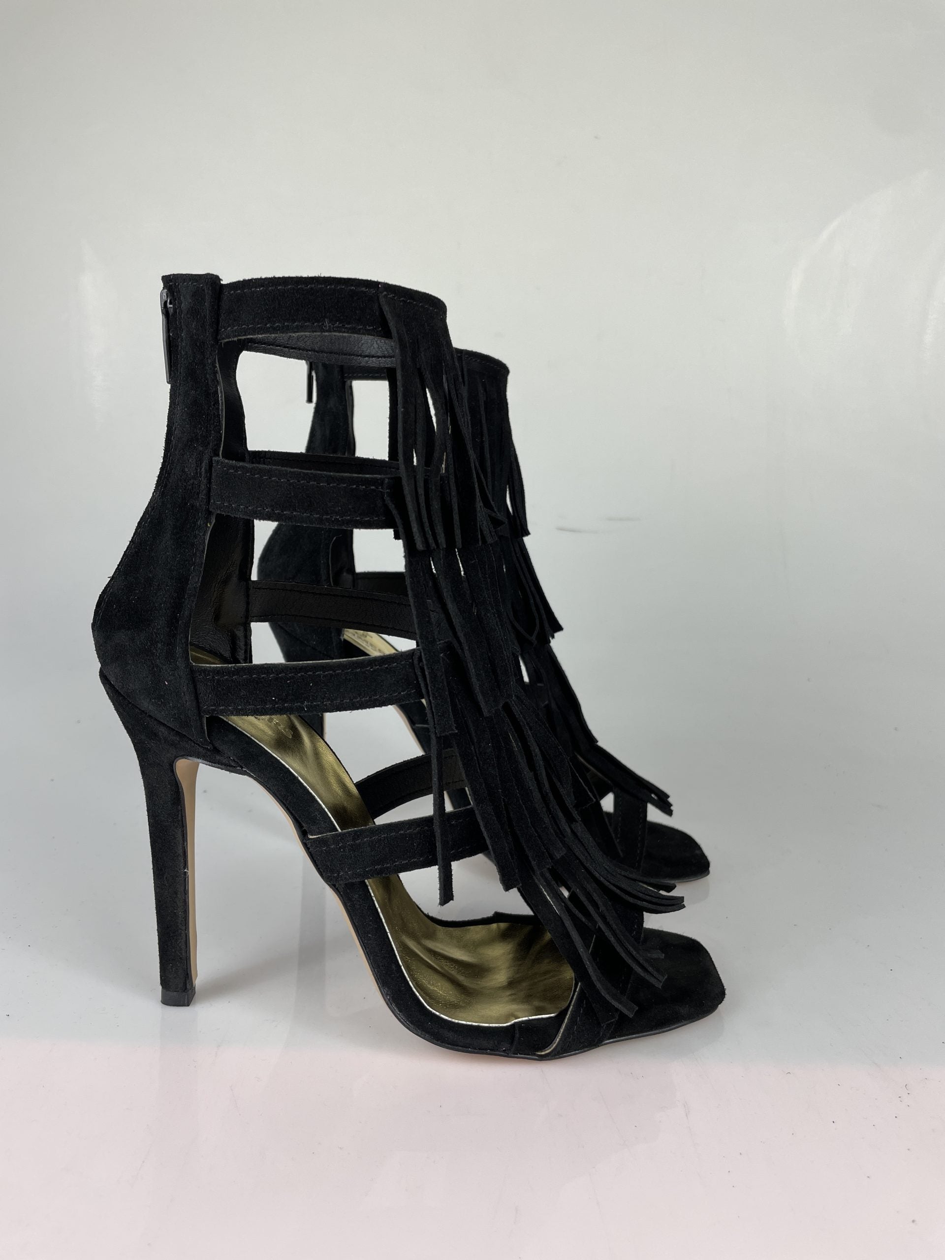 Aphrodite black suede