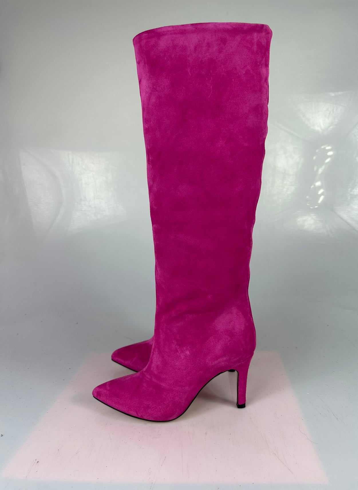 Ante fucsia y lurex