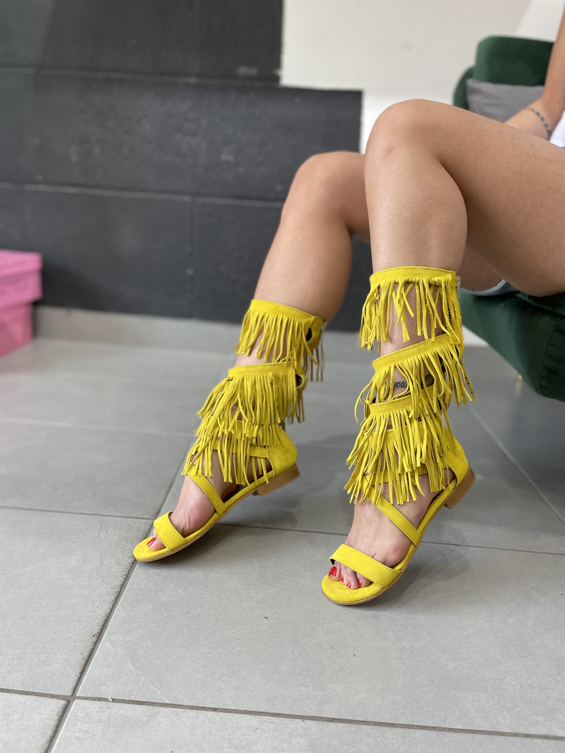 Ginevra camoscio giallo