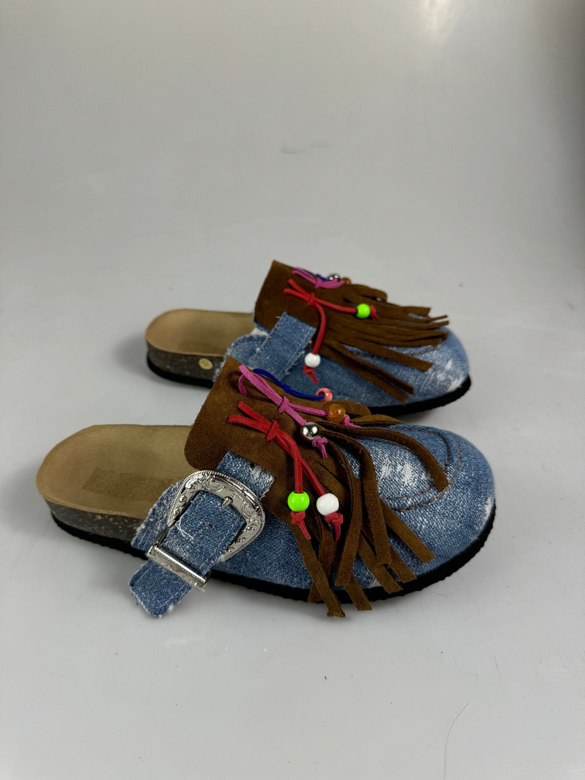 Bunny jeans rip leather