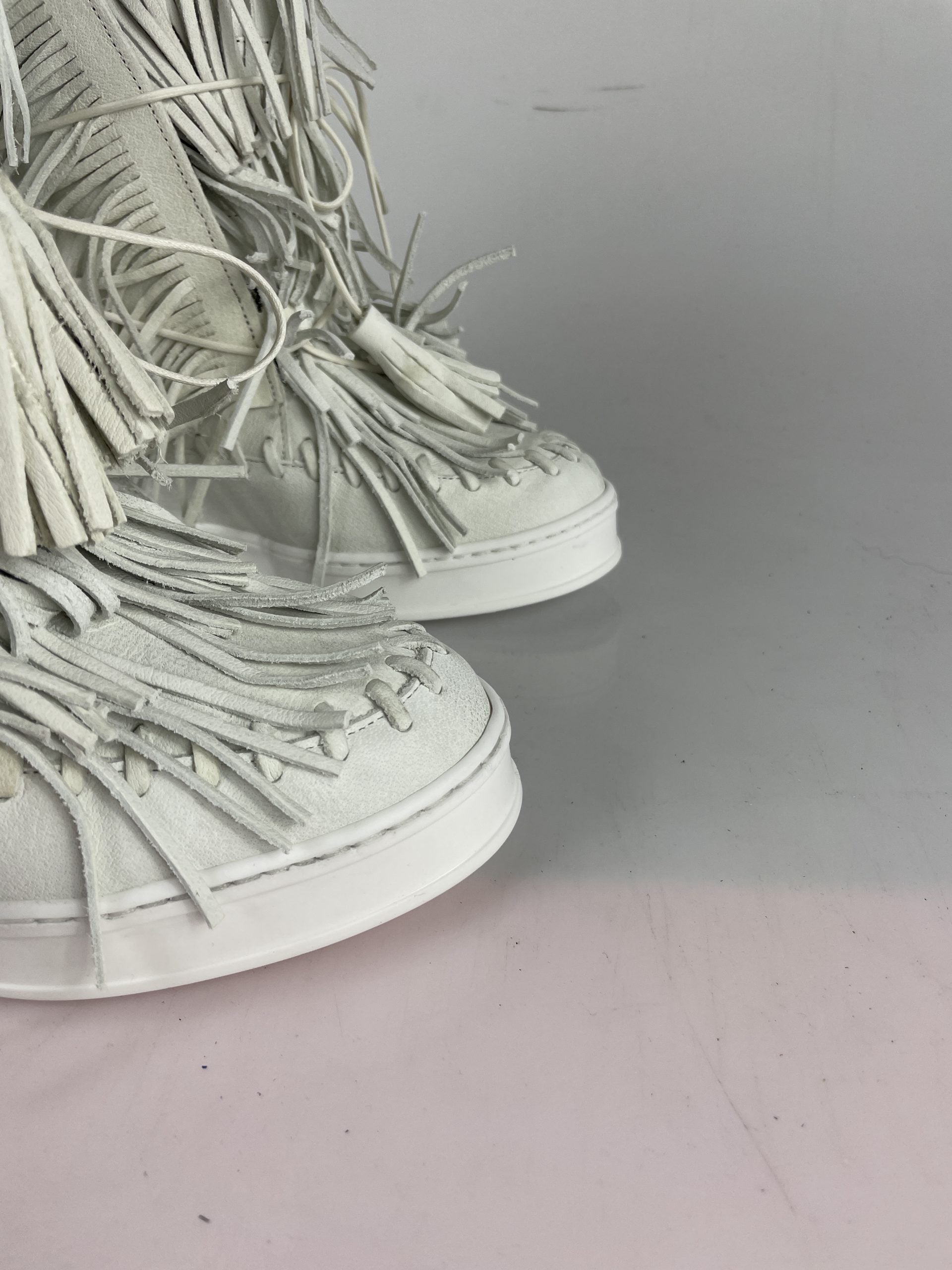 Full up white leather