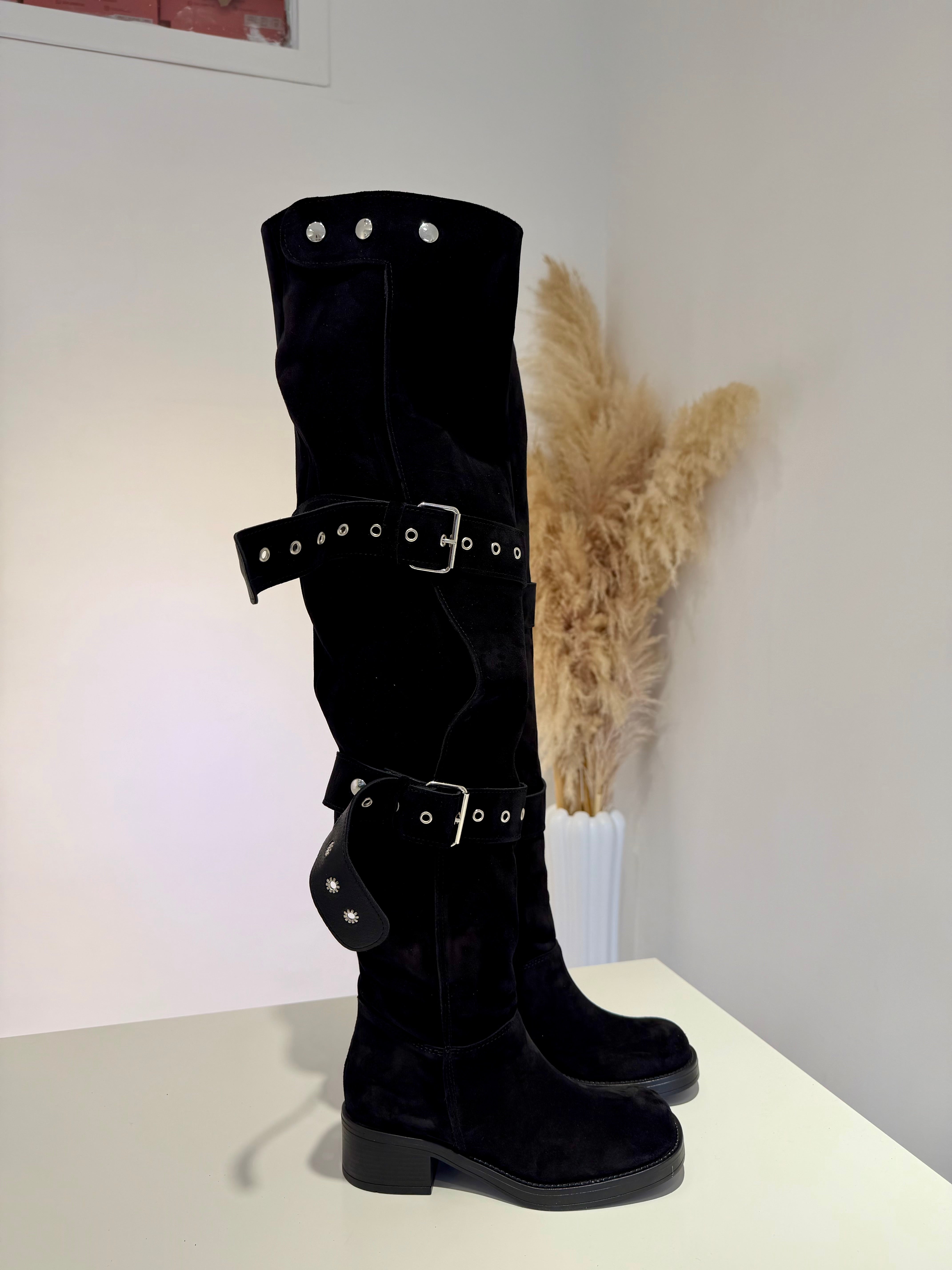 Stivale Hummer camoscio nero