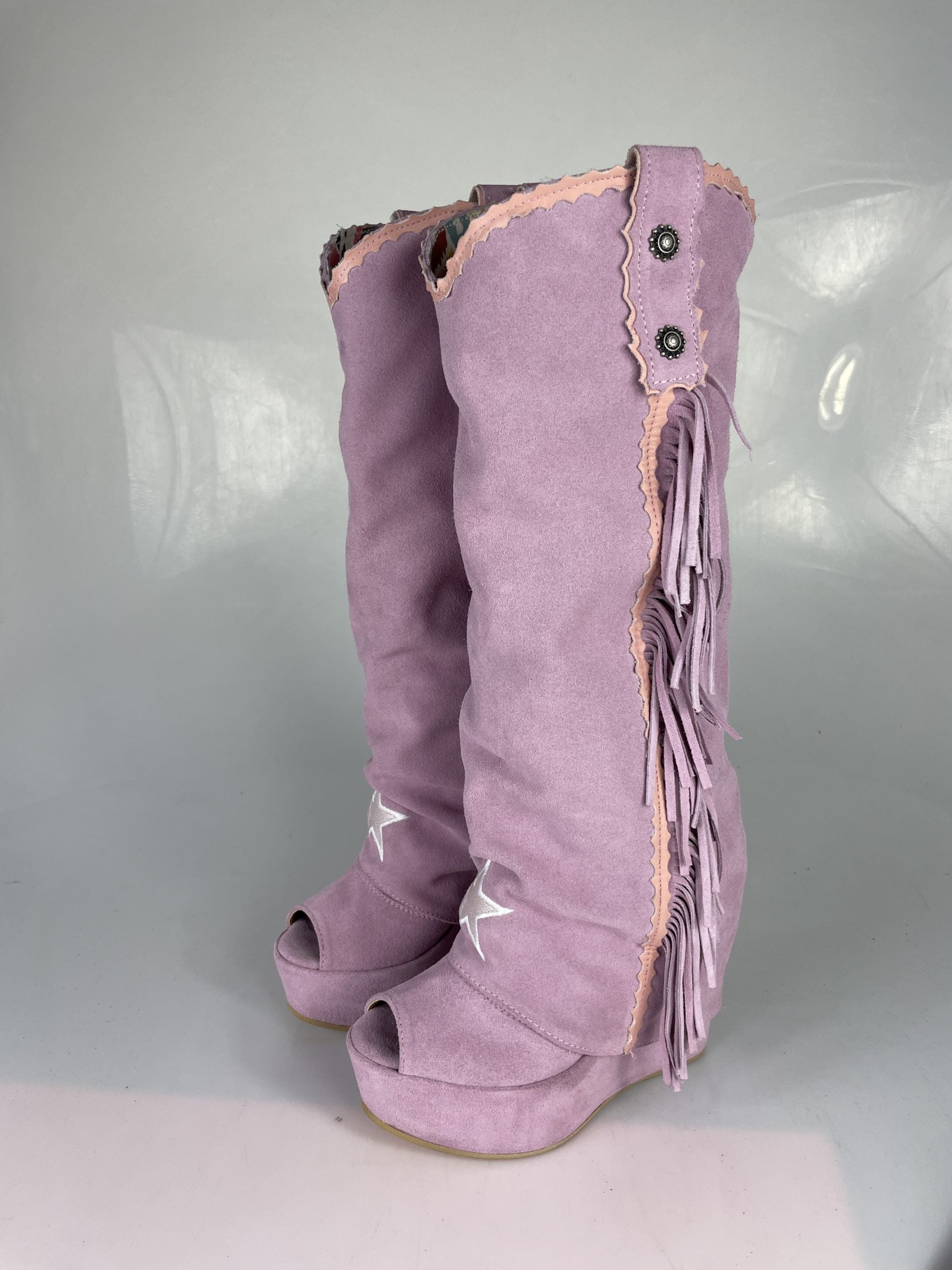 Carmensita euphoria pink suede