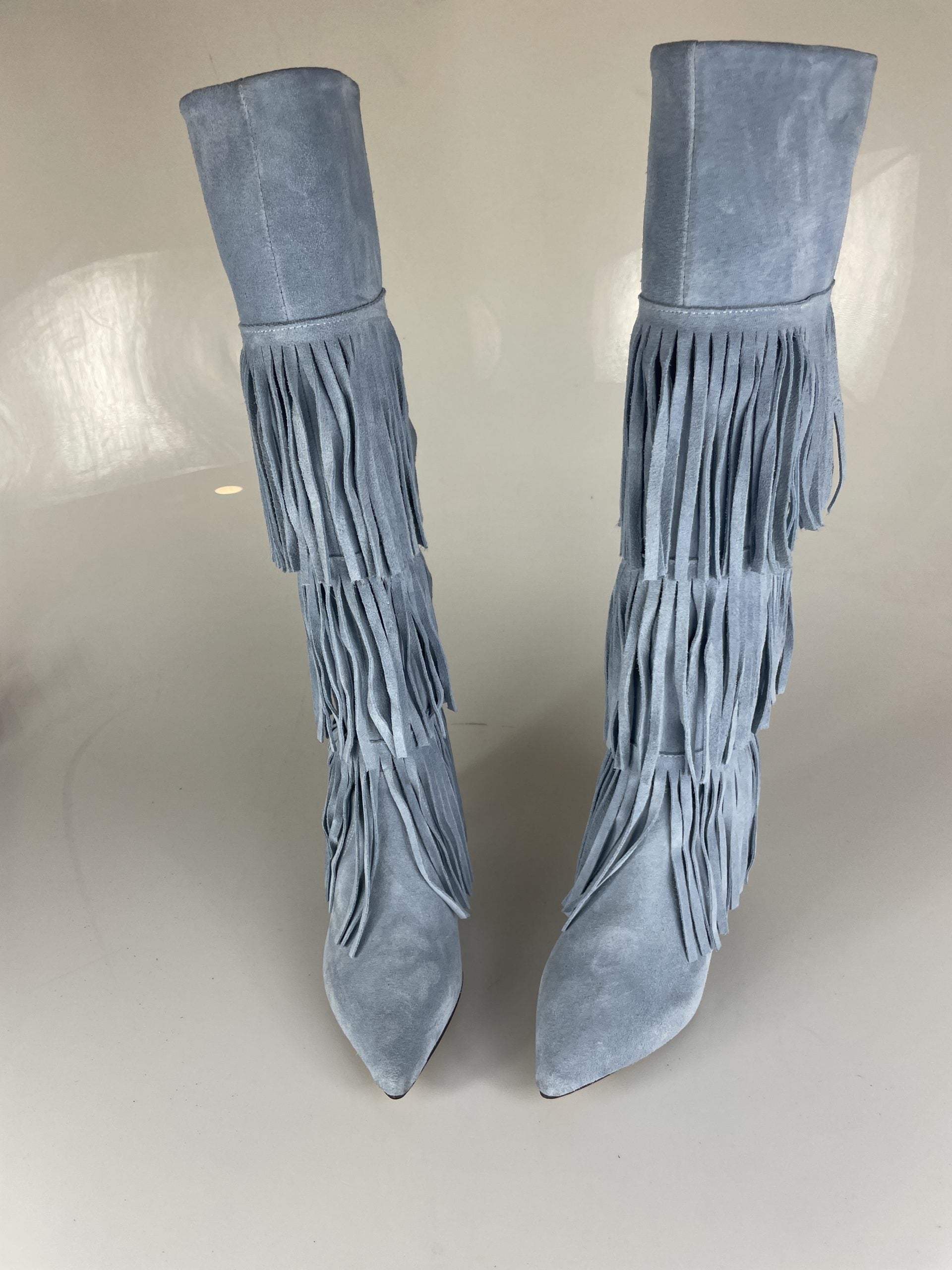 Flaminia light blue suede