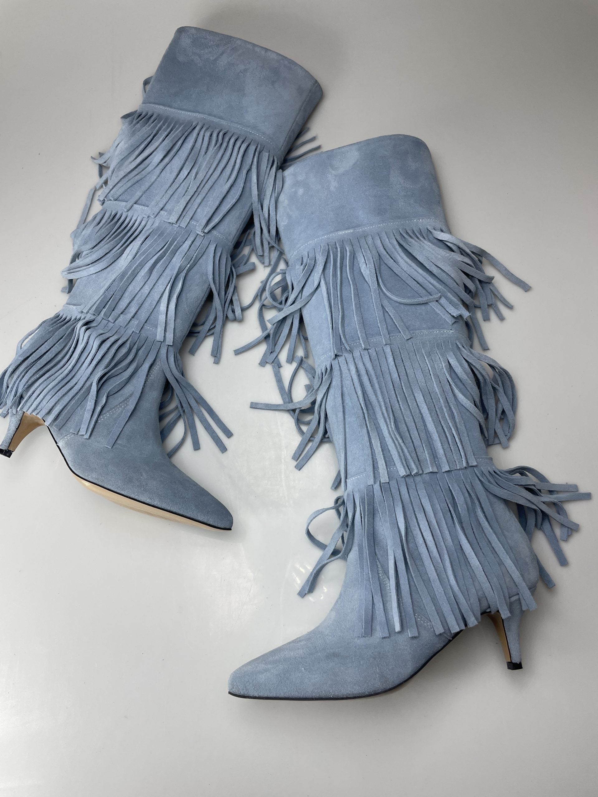 Flaminia light blue suede