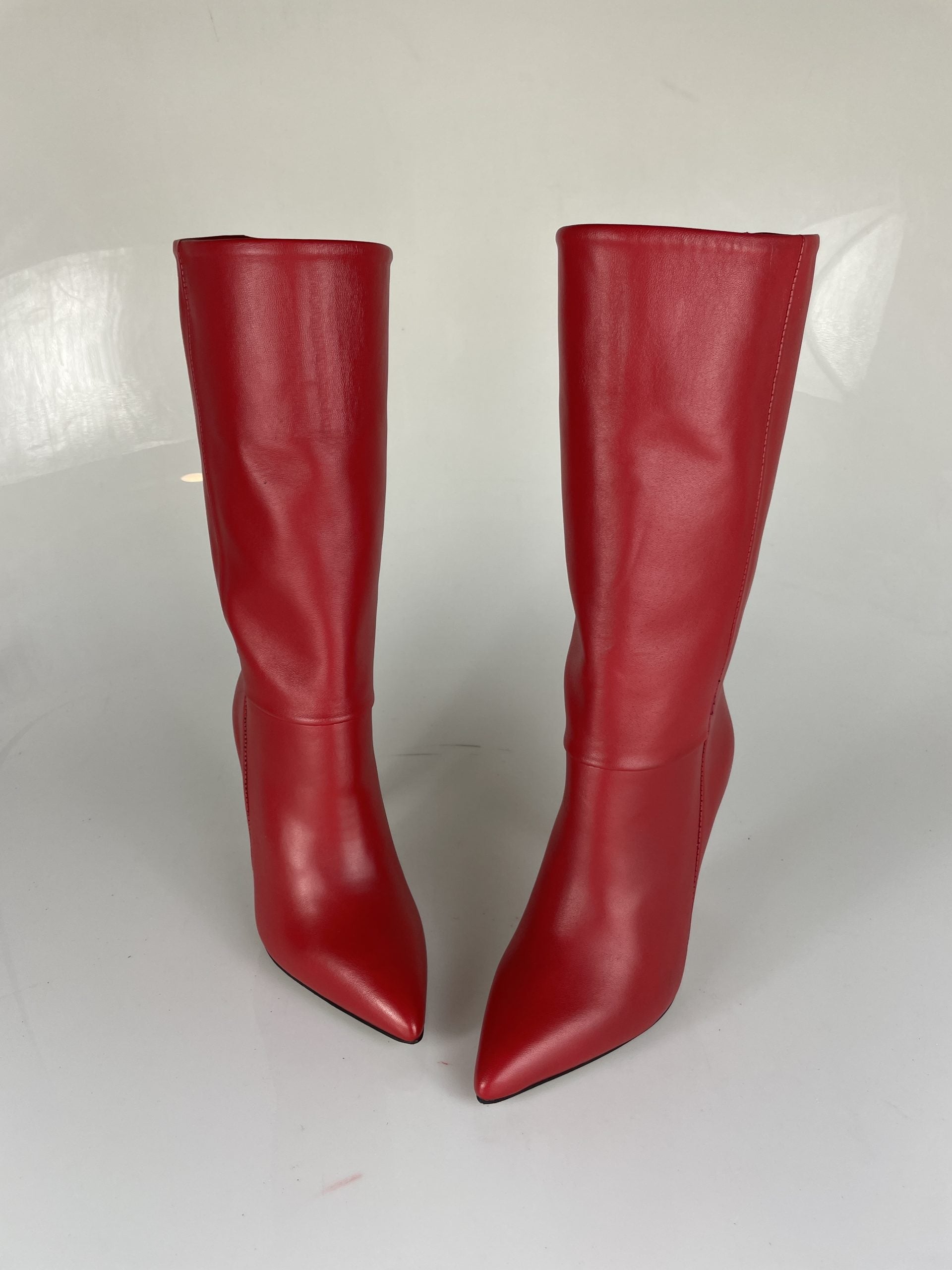 Cesare mid red leather