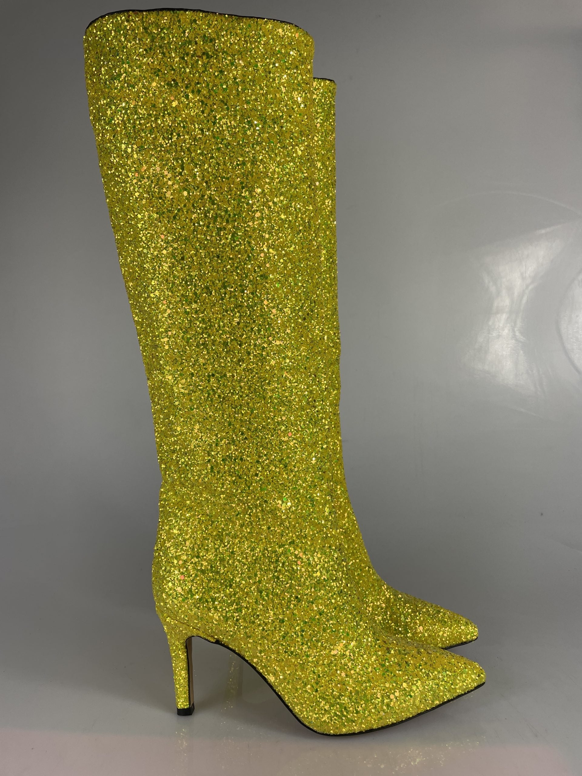 Yellow glitter lurex