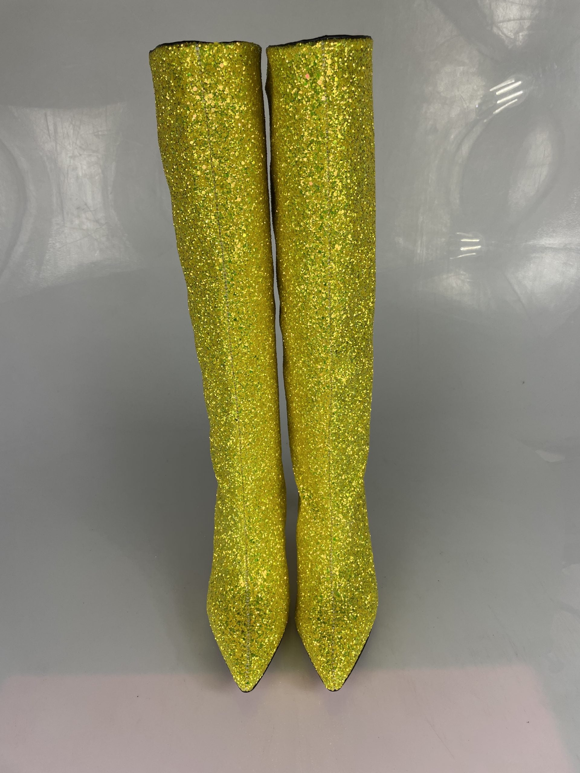 Yellow glitter lurex