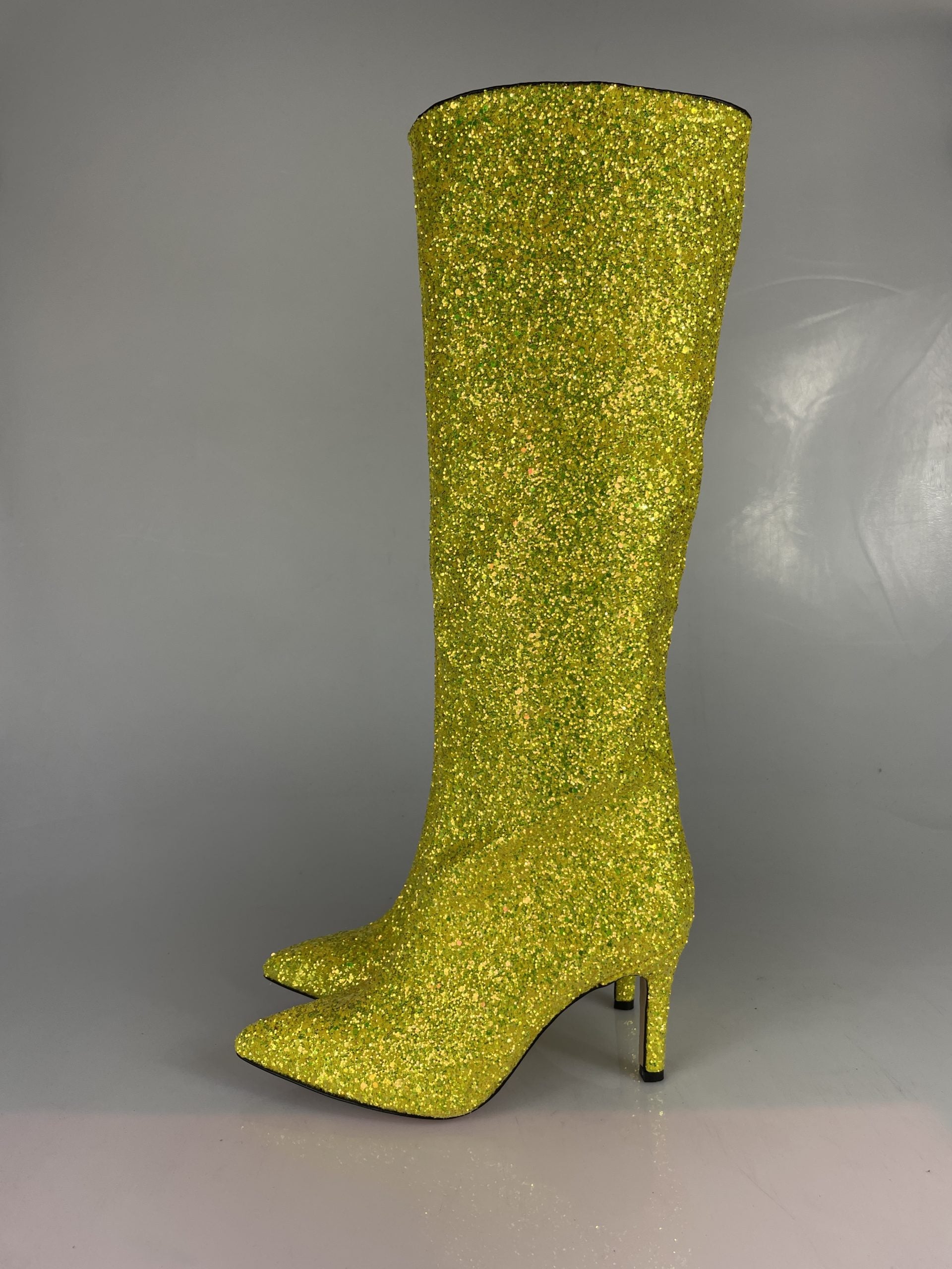 Yellow glitter lurex