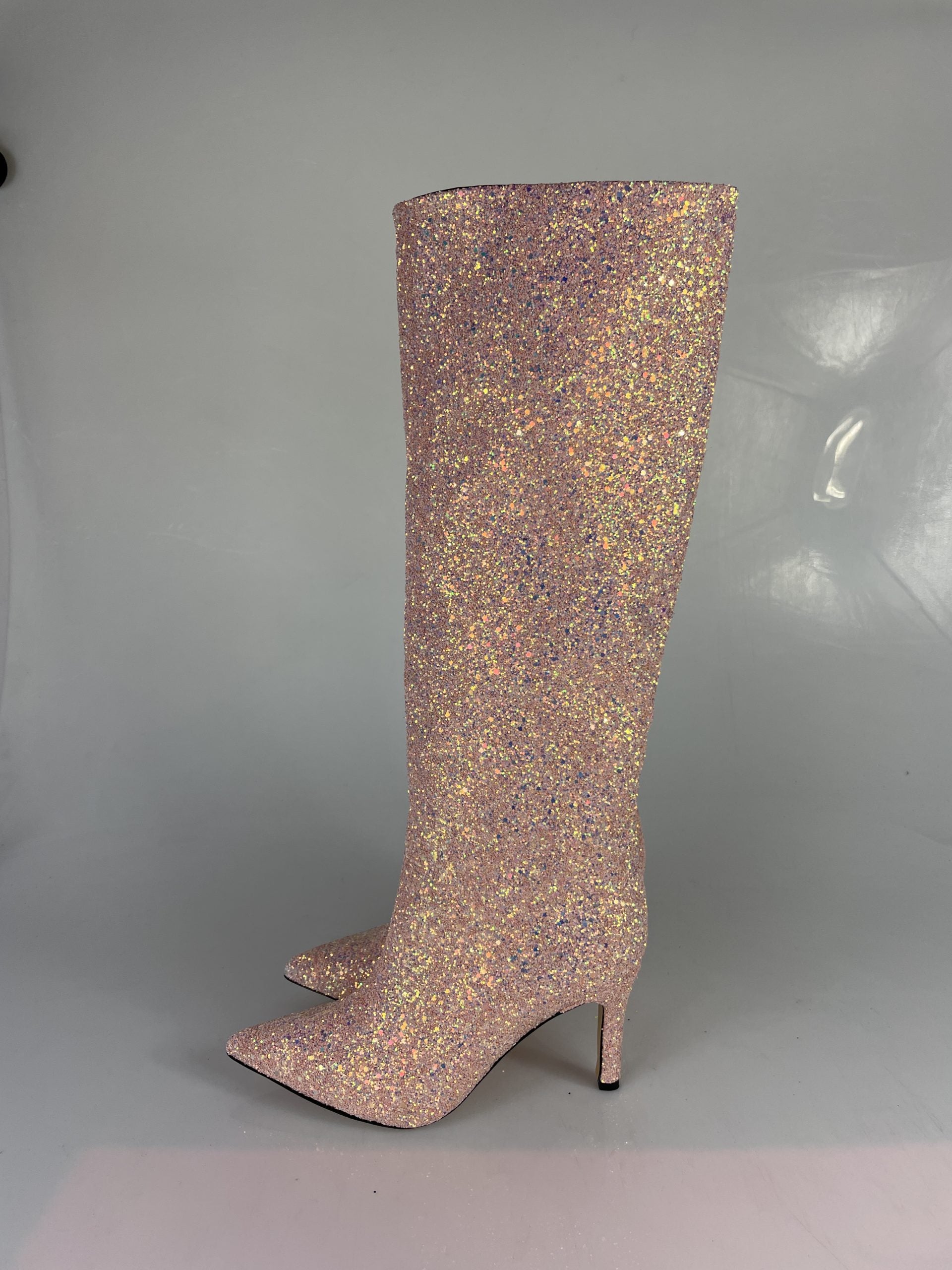 Pink glitter lurex
