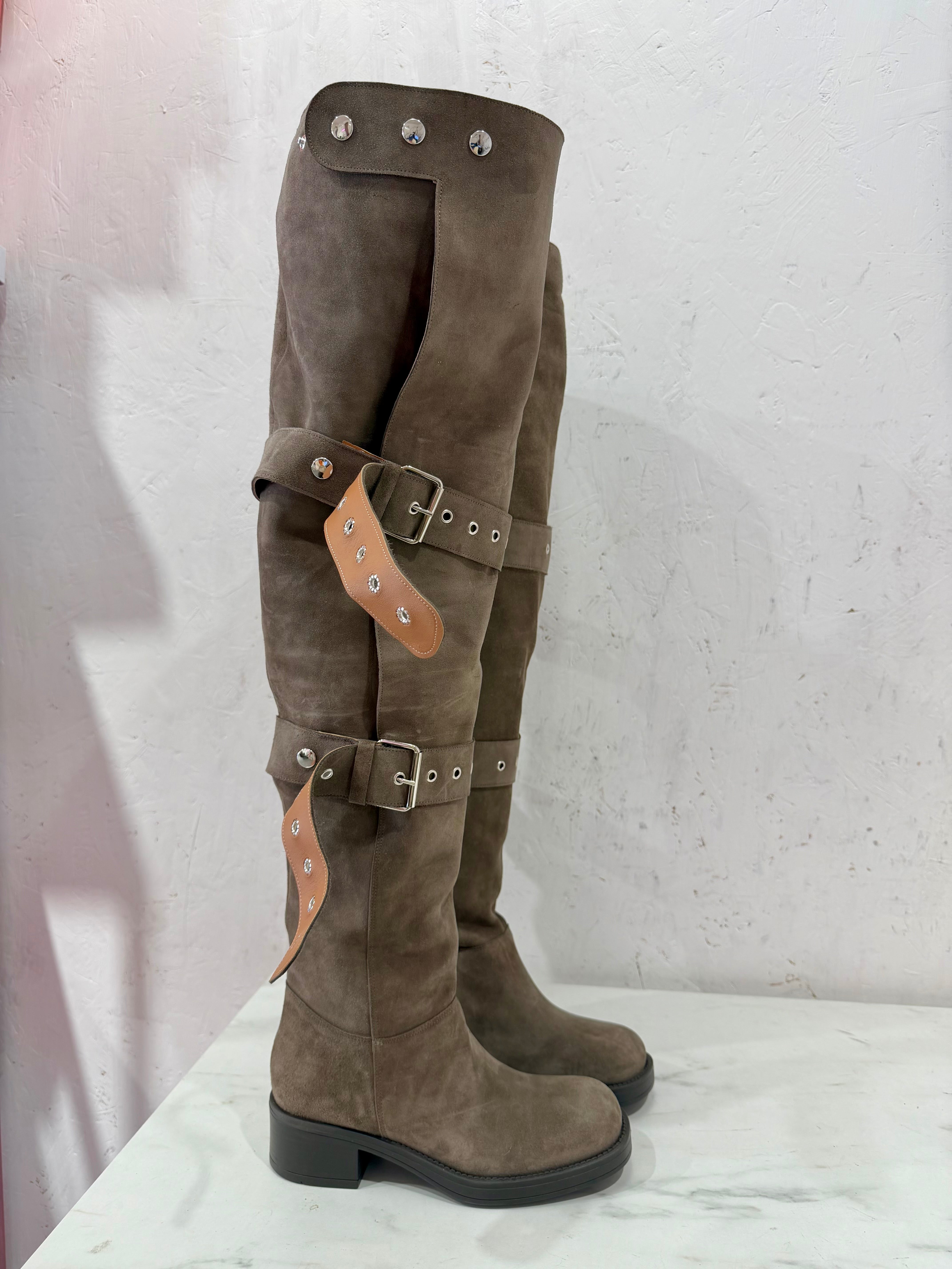 Stivale Hummer camoscio taope