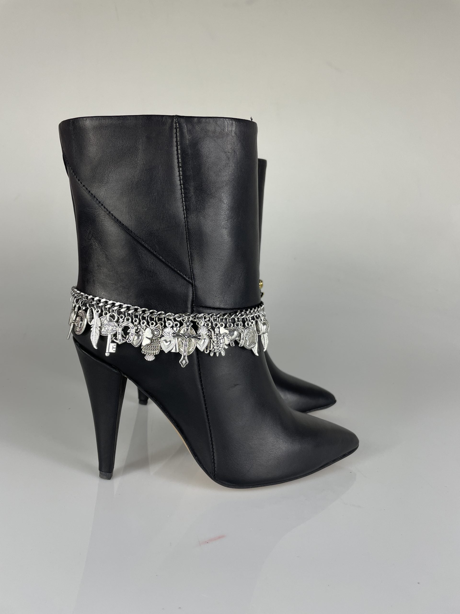 Love black leather silver accents