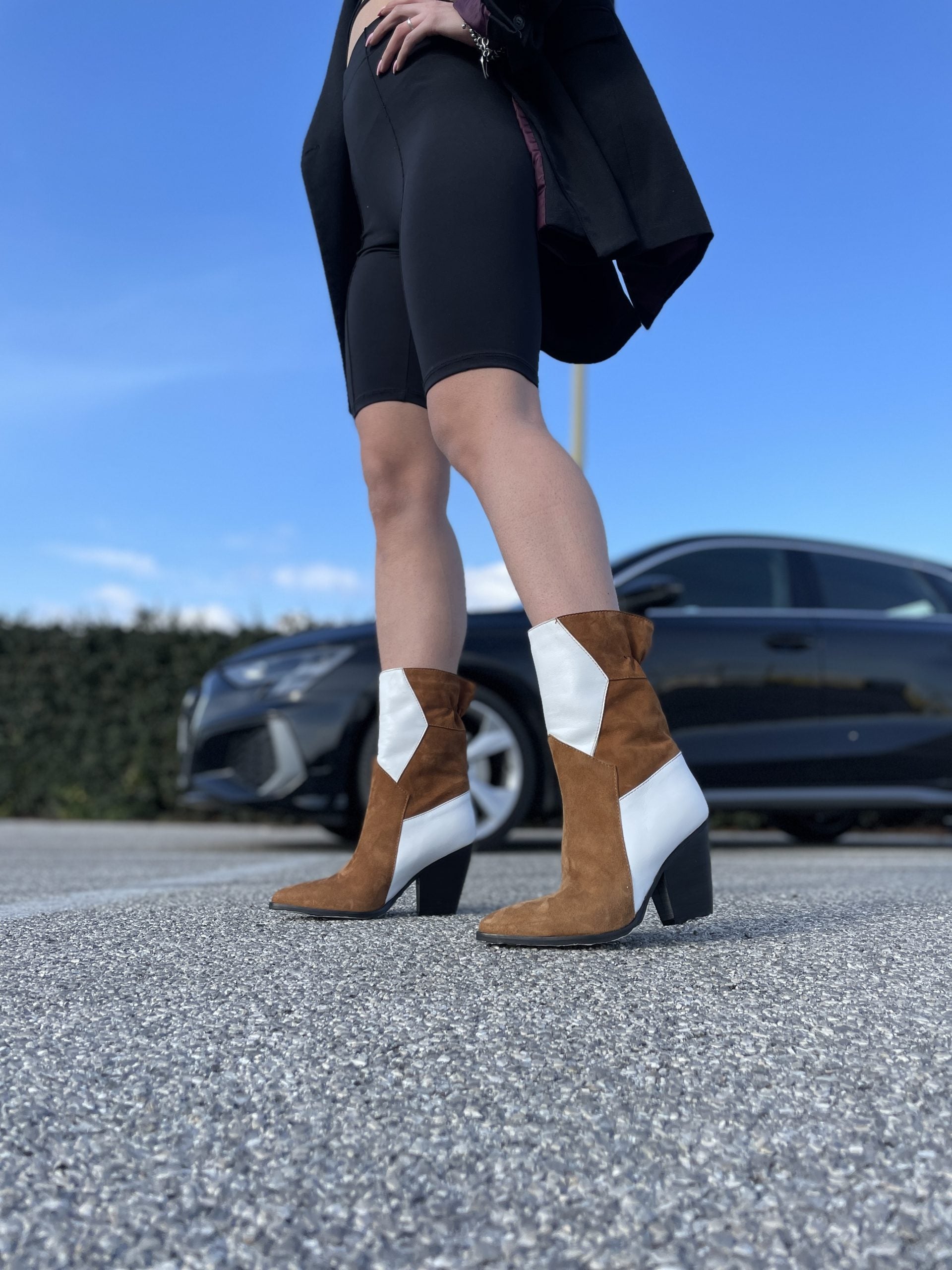 I30 suede bis white leather