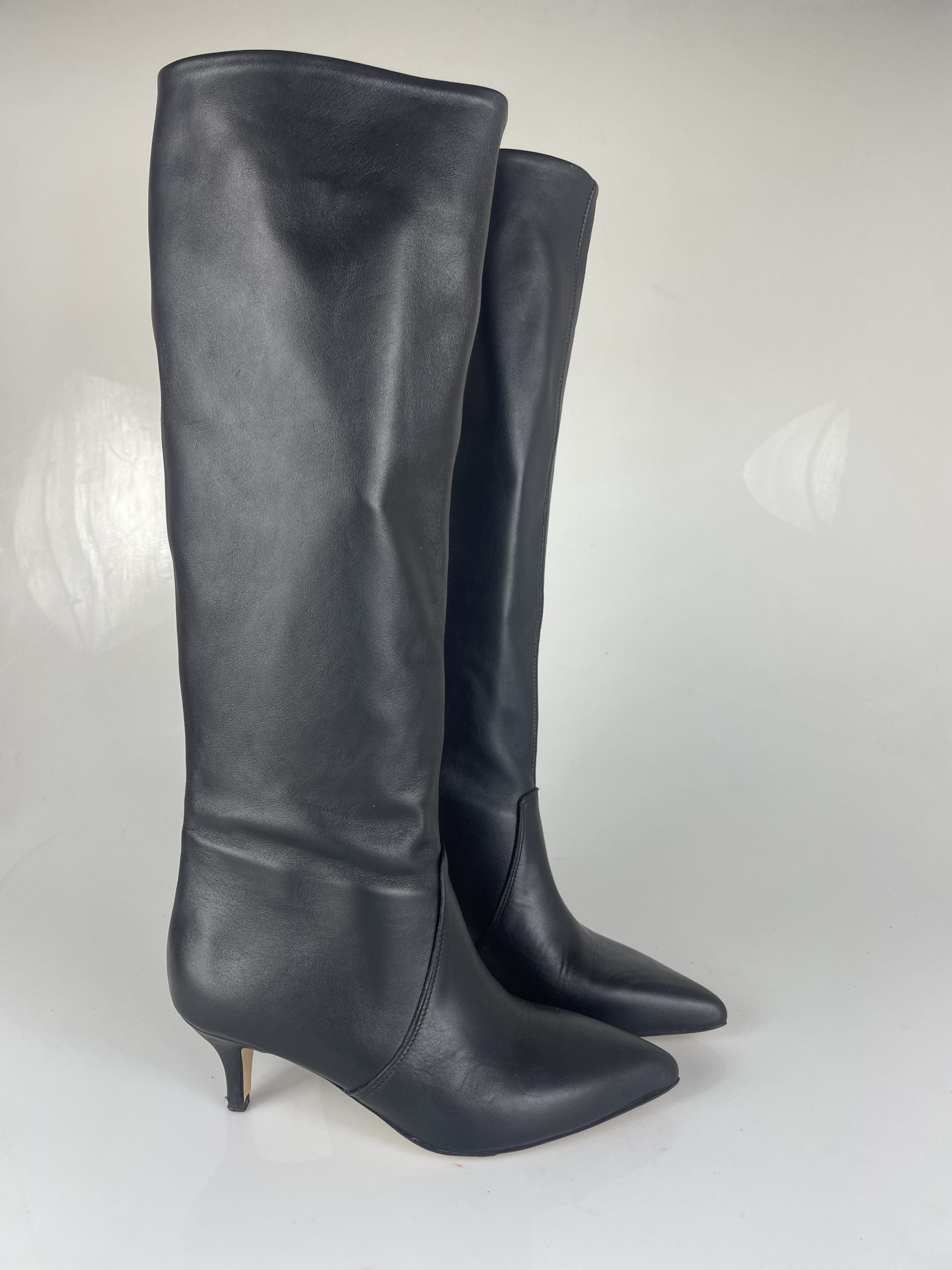 Marcus black leather