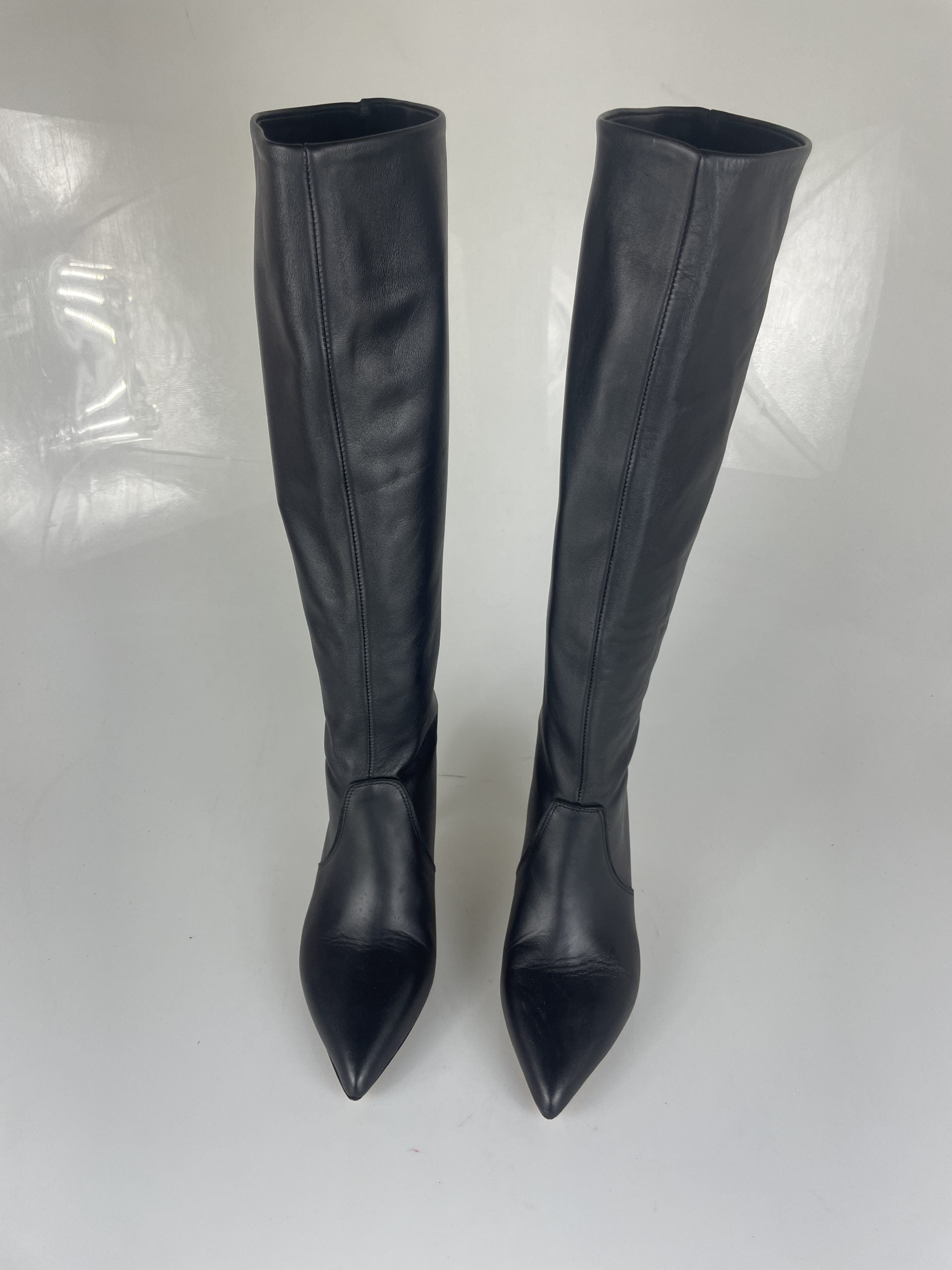 Marcus black leather