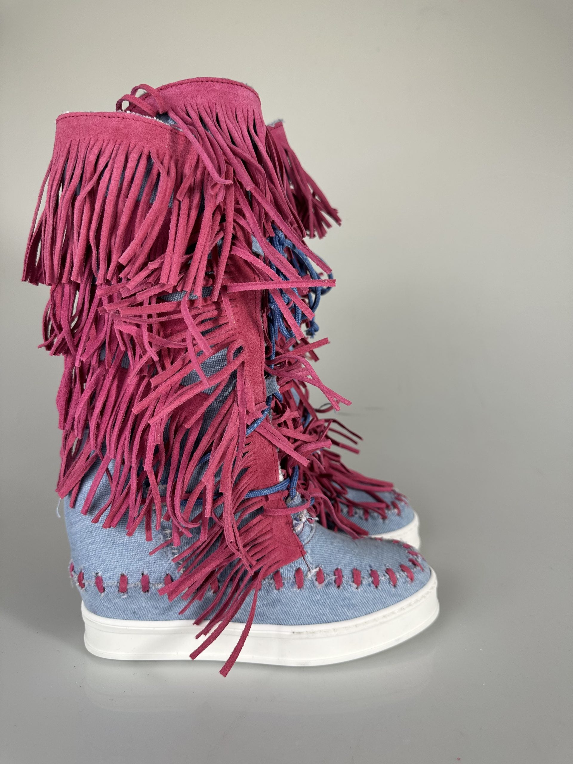 Vaqueros Rip Cam de color fucsia regular