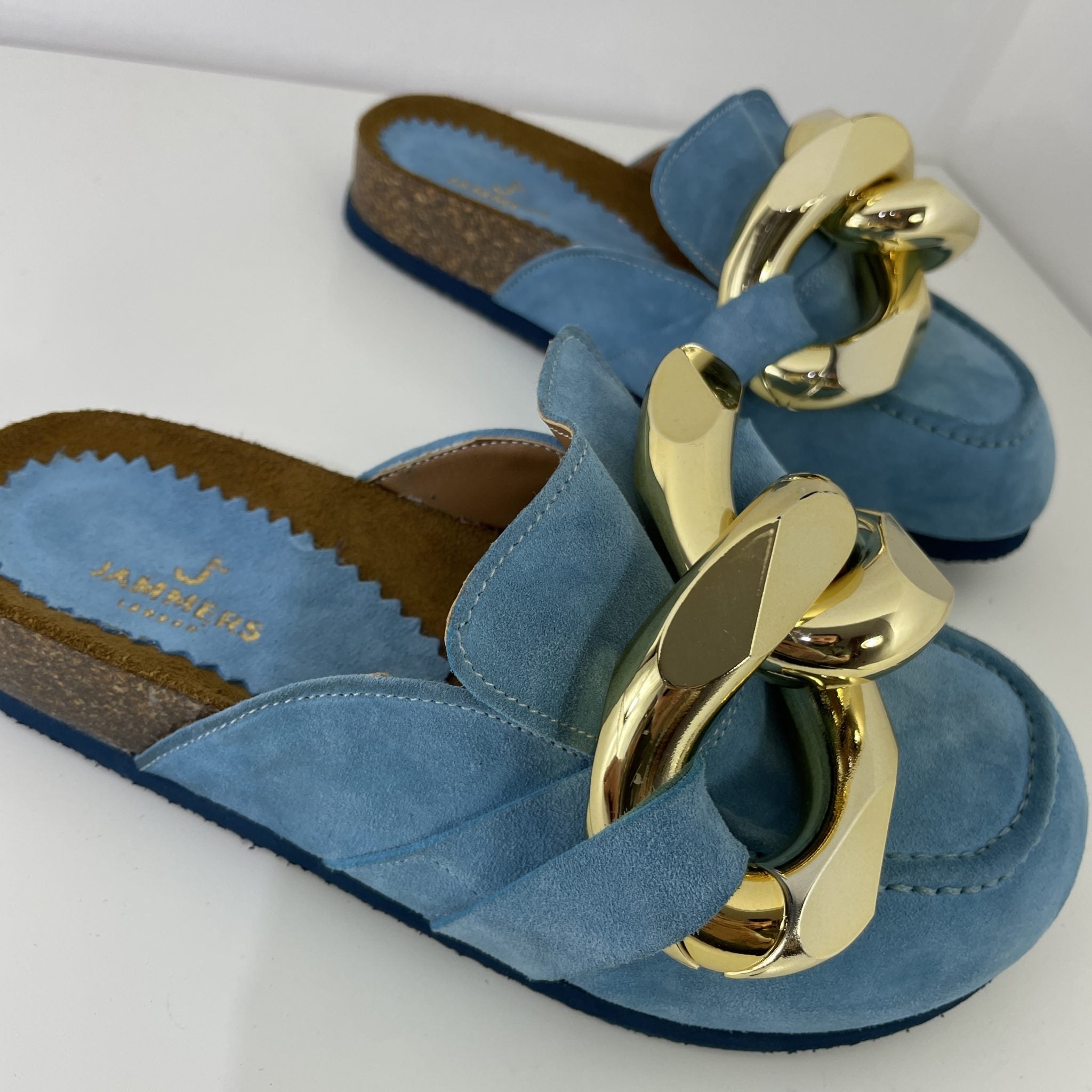 Turquoise jammers slipper