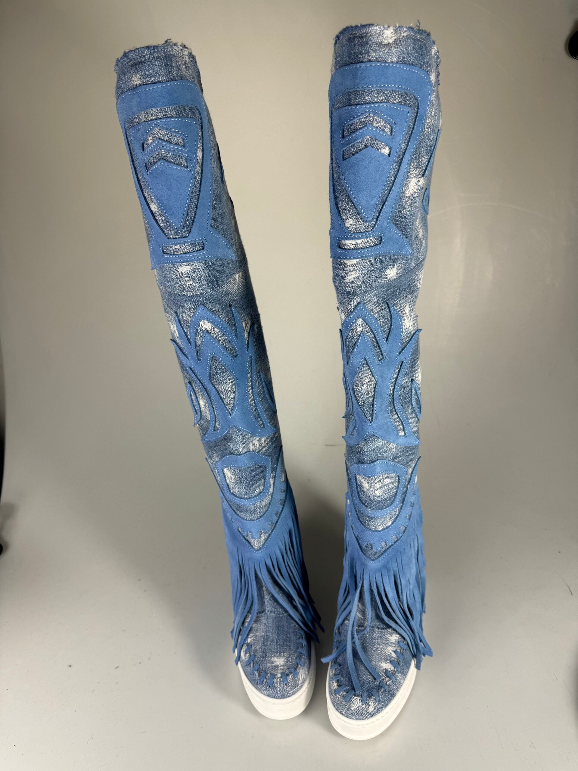 Santhoo jeans / cam turchese 2024