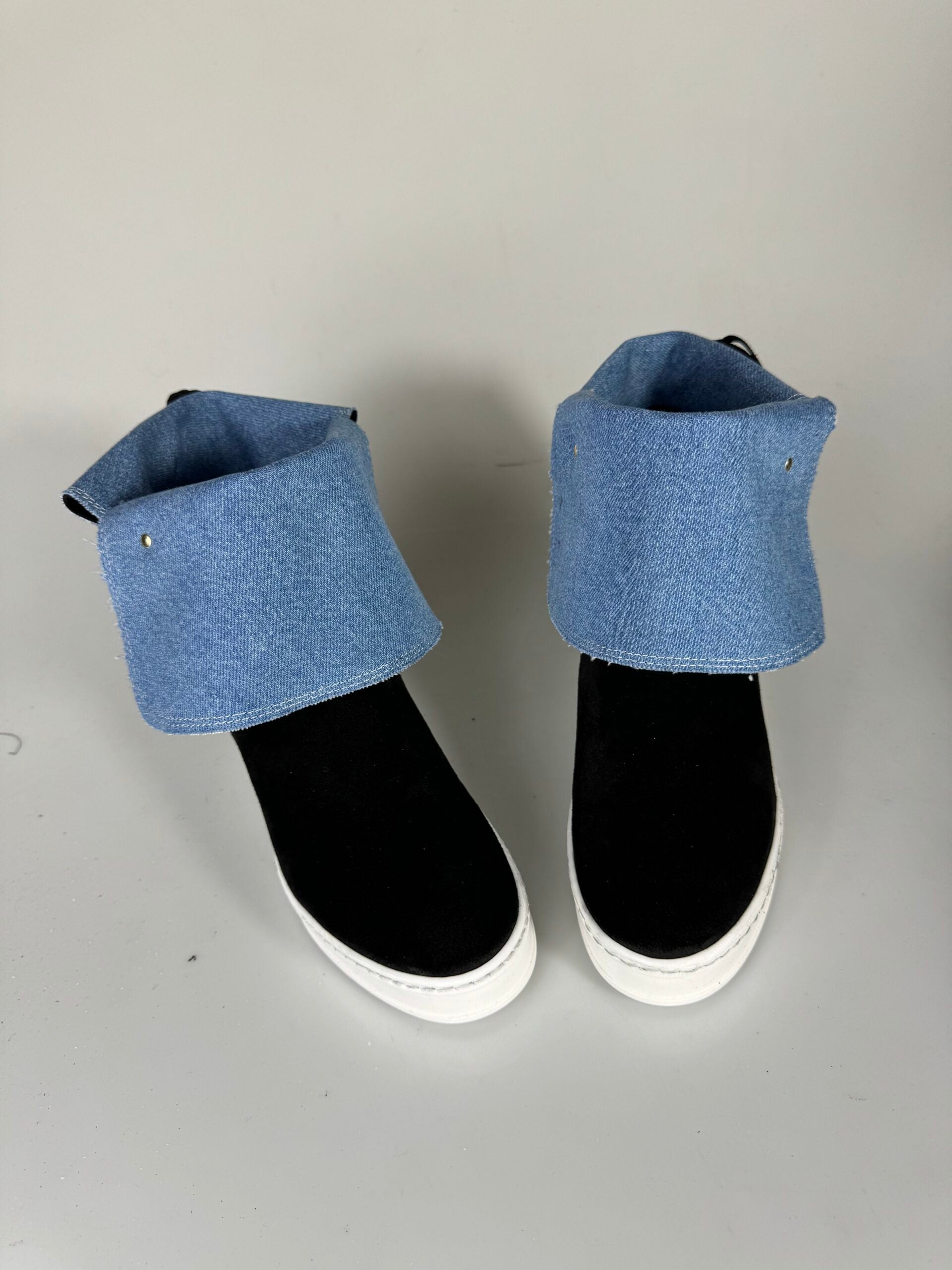 Bobo invert full up cam black rip jeans