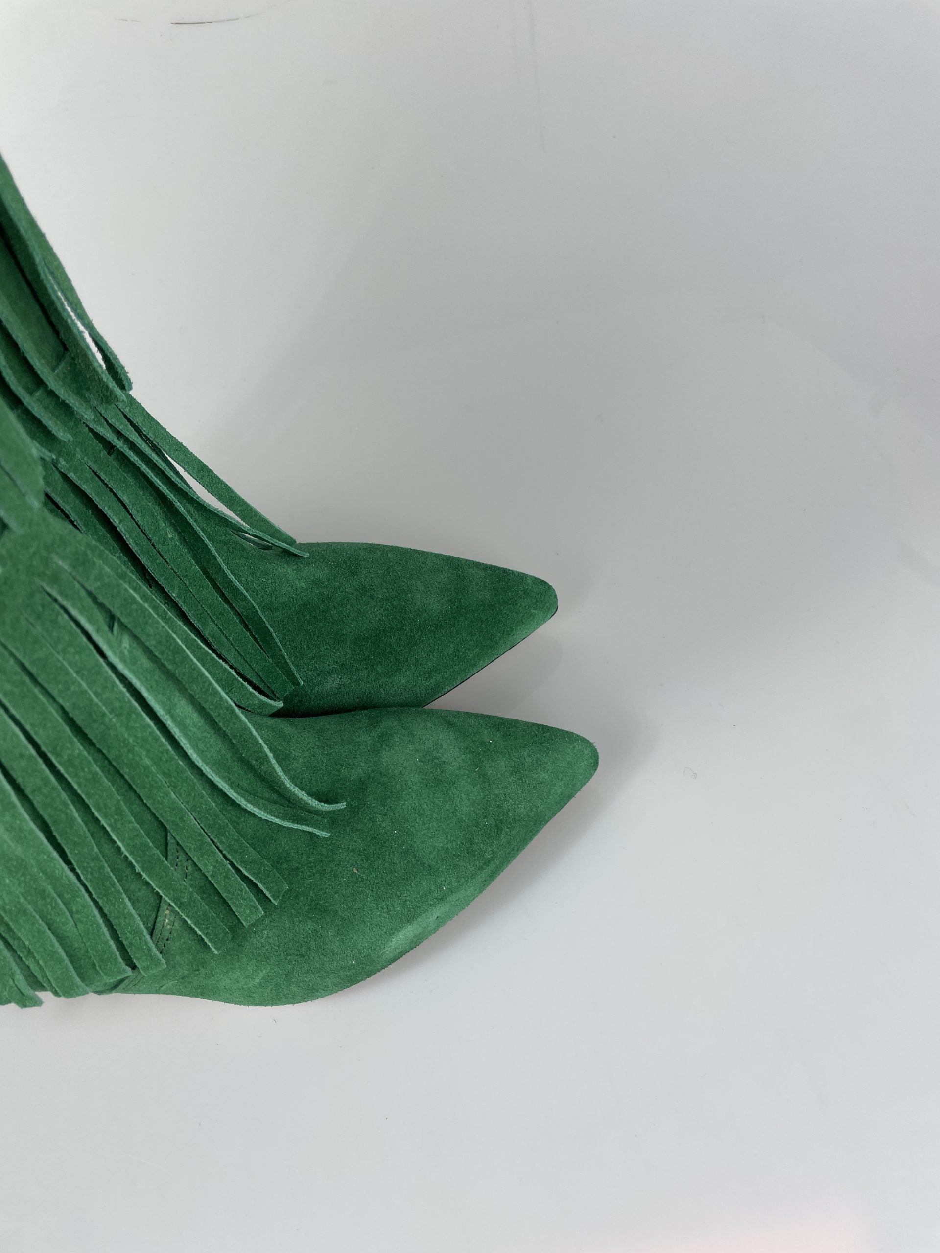 Flaminia green suede