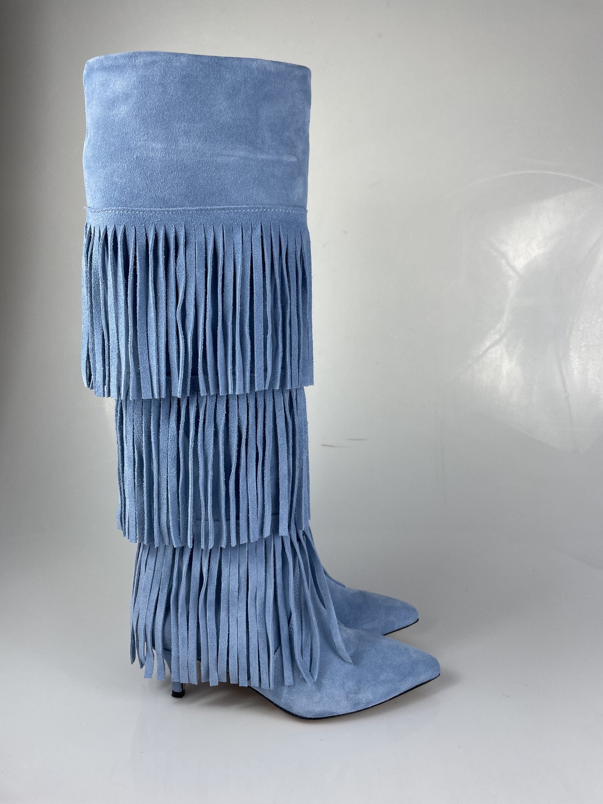 Flaminia turquoise suede