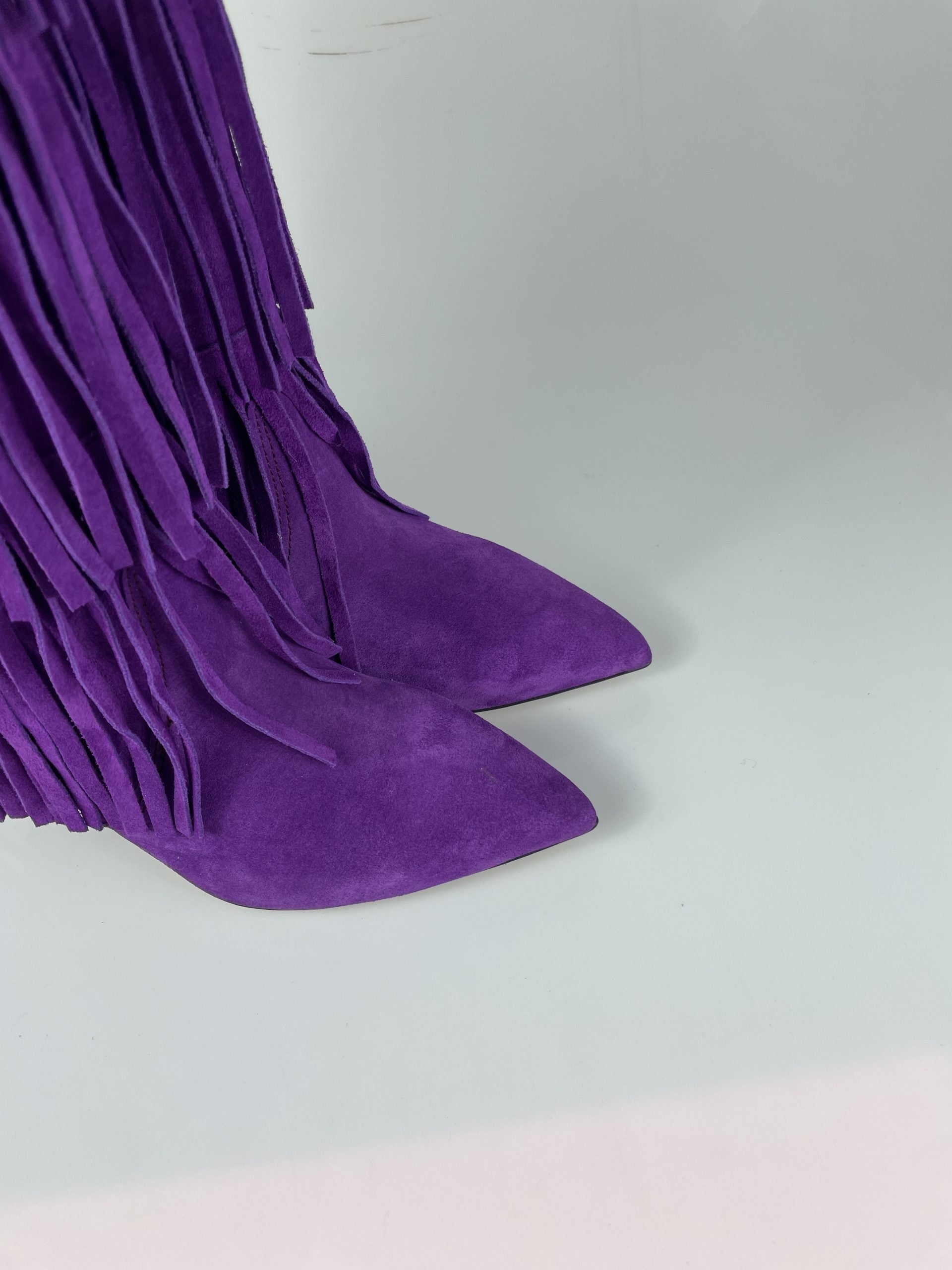 Flaminia purple suede