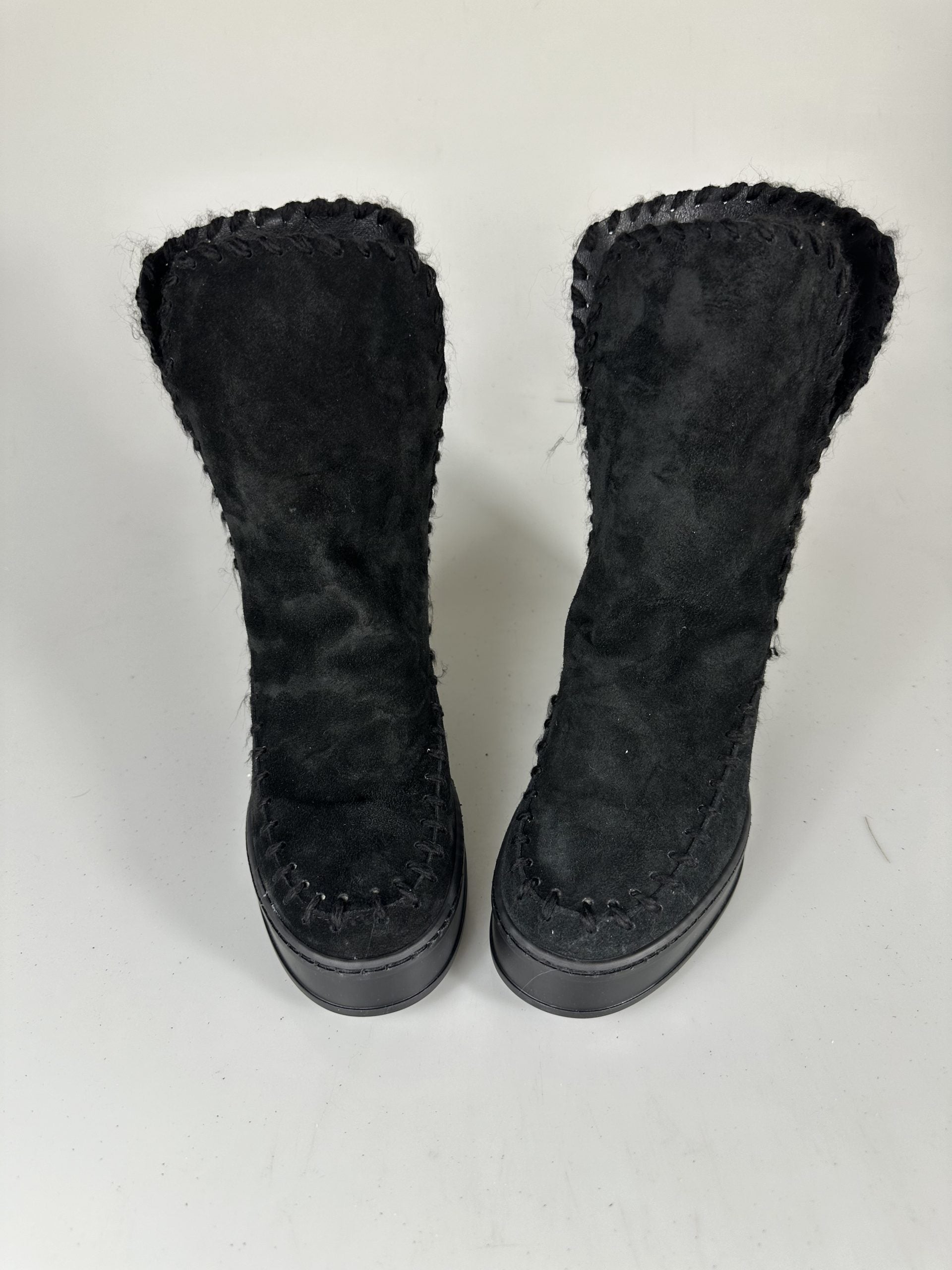 Louu black suede black sole NEW