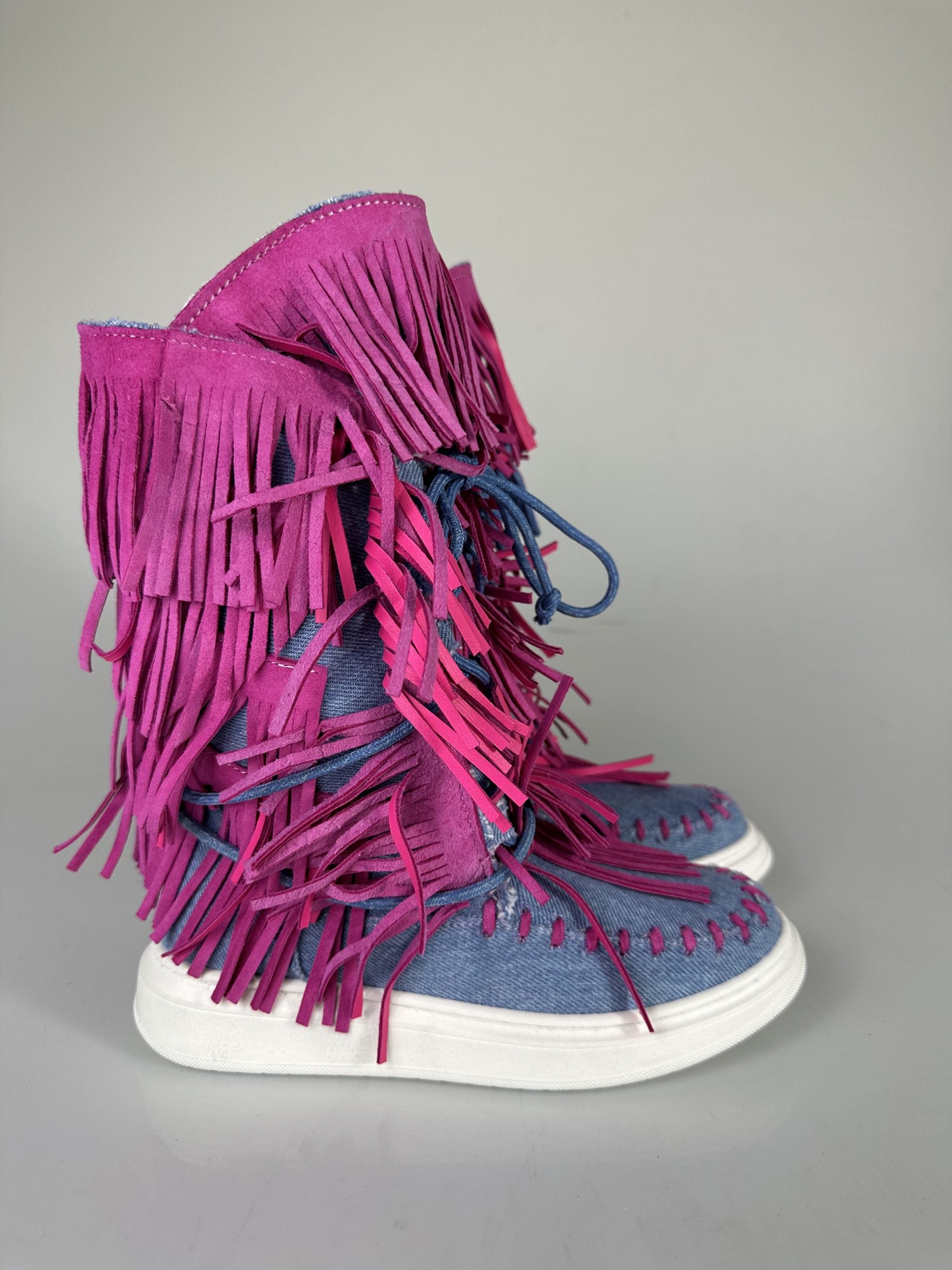 Regolar neo Jeans rip fuxia